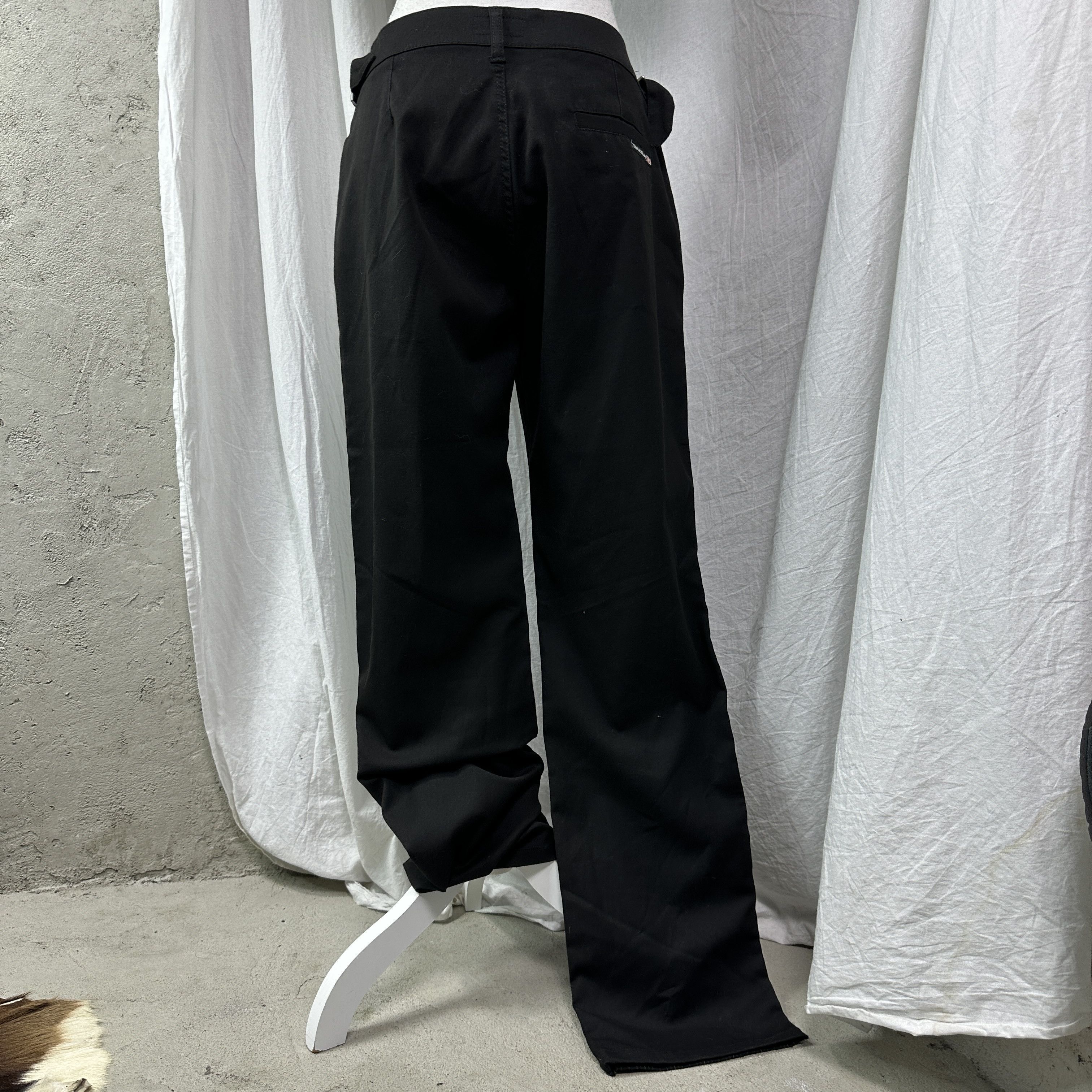 Vintage Vintage Avant Garde Wide Leg Pinstriped Take Two Pants Y2K Size 33" - 7 Thumbnail