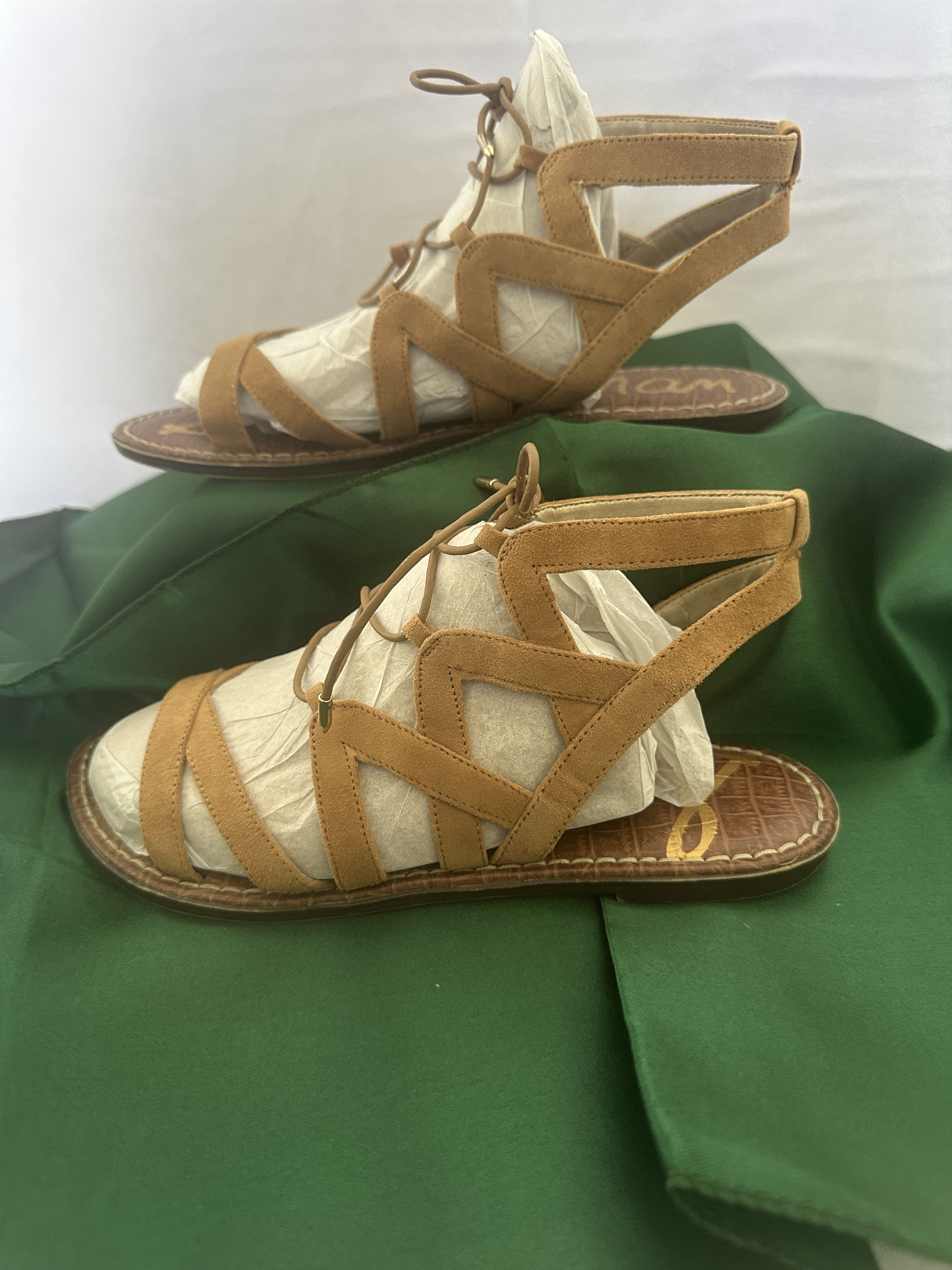 Sam Edelman Sam Edelman Womens Karine Gladiator Sandals Brown Suede 8M Size US 8 / IT 38 - 3 Thumbnail