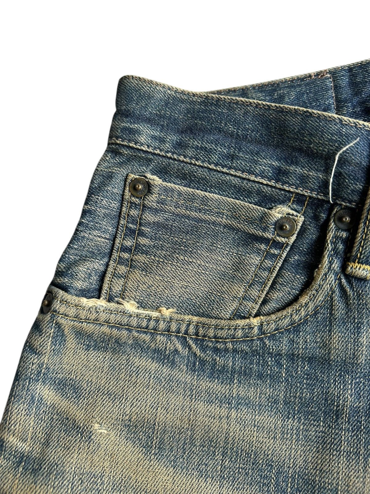 Japanese Brand × Kapital × Vintage Vintage Edwin Selvedge Baggy Rusty Mudwash Distressed Denim Size US 33 - 11 Thumbnail