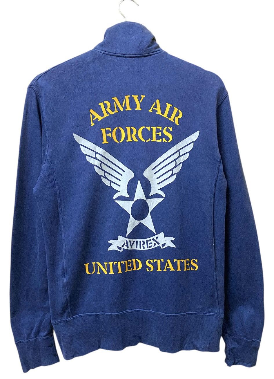 Avirex Avirex Army Air Forces Sweater Zipper Blue Black Size US S / EU 44-46 / 1 - 2 Thumbnail