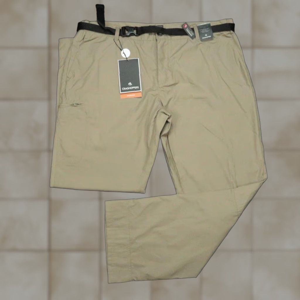 Vintage Craghoppers Pants Men Tan 42 Long Boulder Trouser Relaxed Fit Chino Hiking Outdoor NWT Size US 42 / EU 58 - 1 Thumbnail