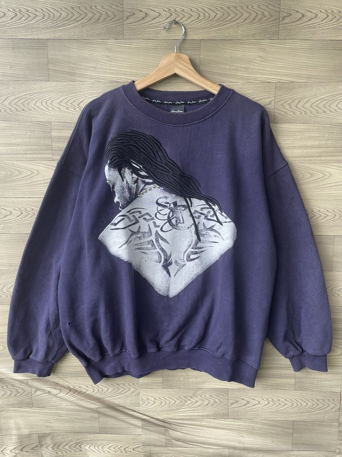 Rap Tees × Sean John × Vintage Sean John P Diddy Vintage Baggy Sweatshirt Size US XXL / EU 58 / 5 - 1 Thumbnail
