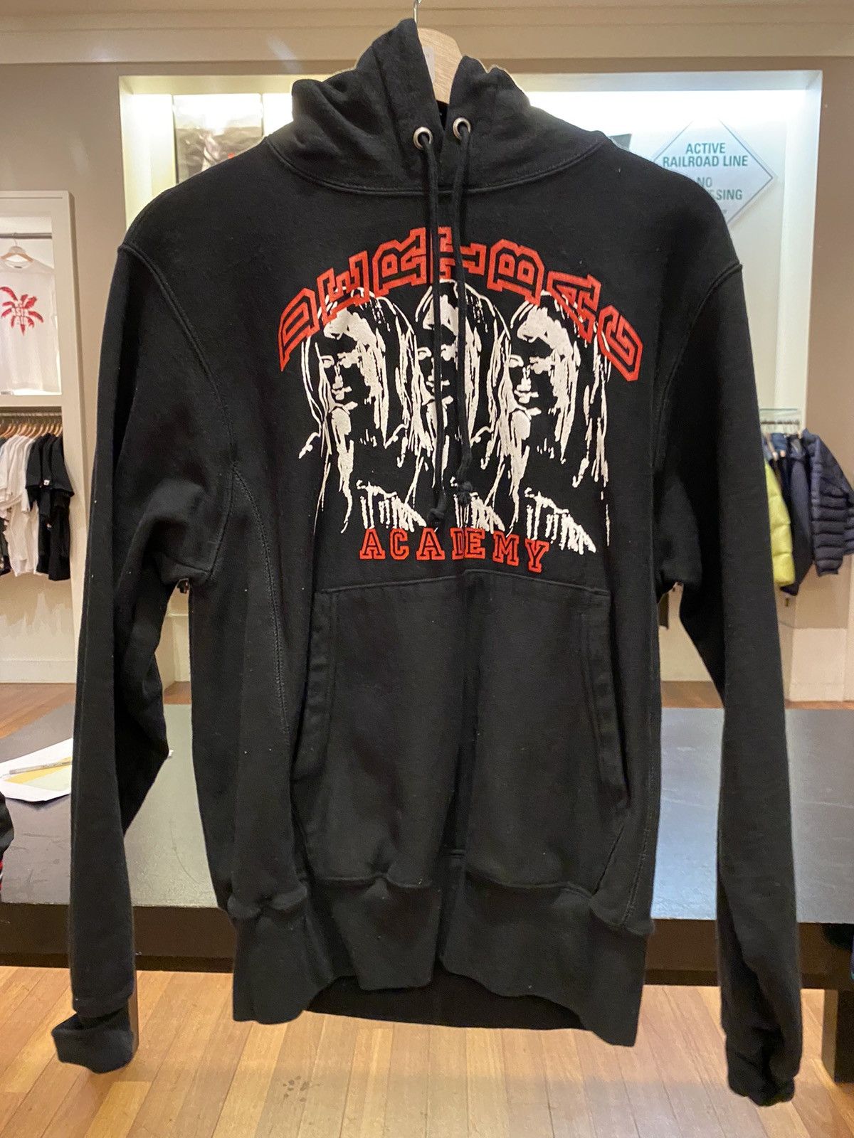 Image of Dertbag Academy Hoodie Sz. S in Black, Men's (Size Small)