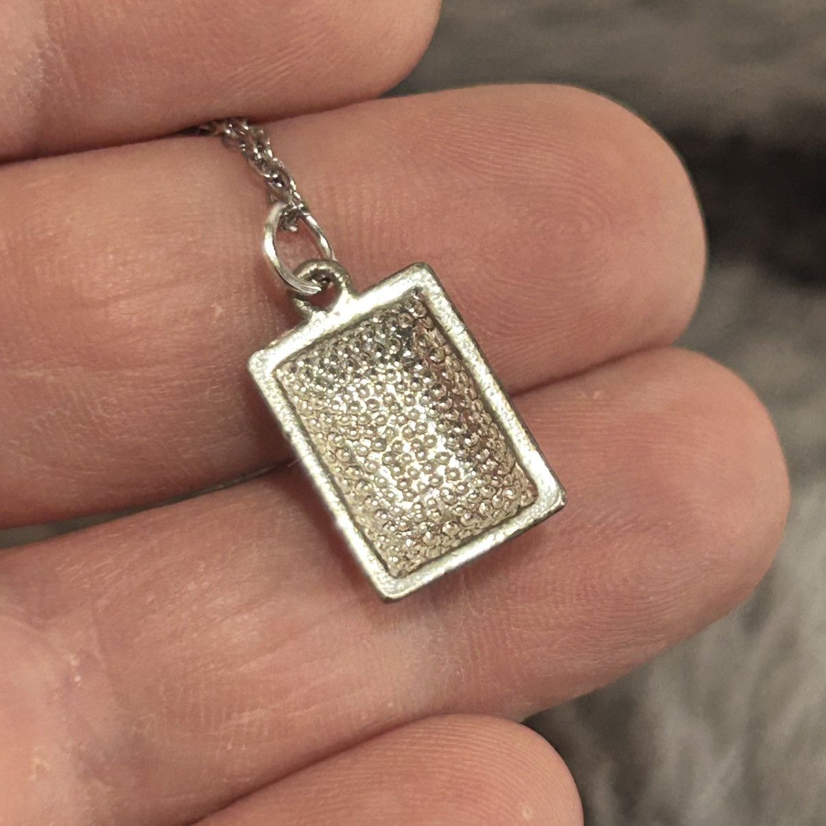 Handmade Handcrafted salvaged vintage cat eye glass pendant necklace Size ONE SIZE - 7 Thumbnail