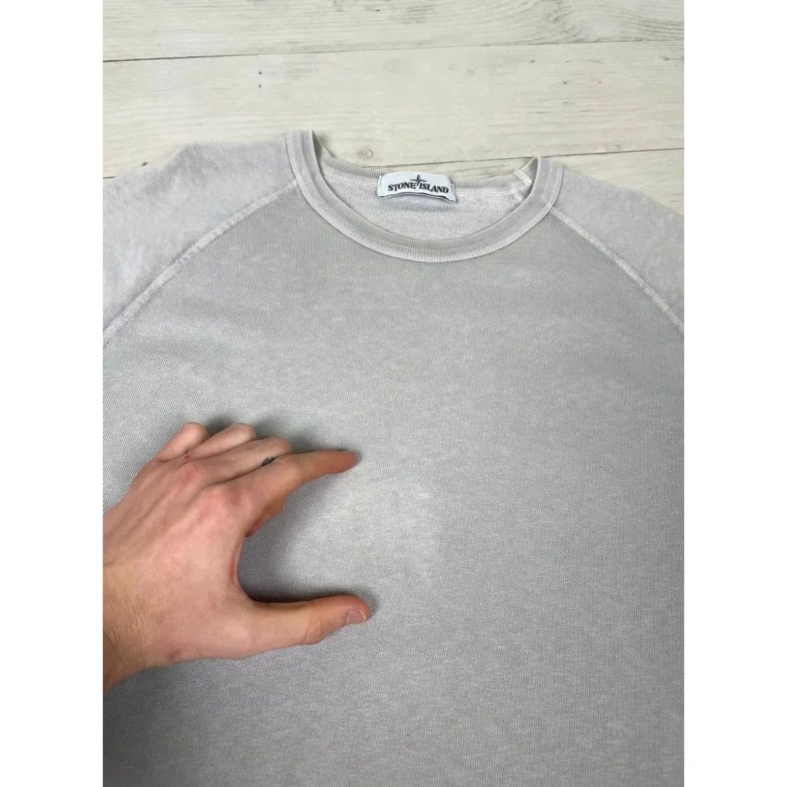 Stone Island VINTAGE Stone Island Sweatshirt Men's XL Gray Cotton Crew Neck Pullover Logo 2020 Warm Casual Mens Size US XL / EU 56 / 4 - 6 Thumbnail