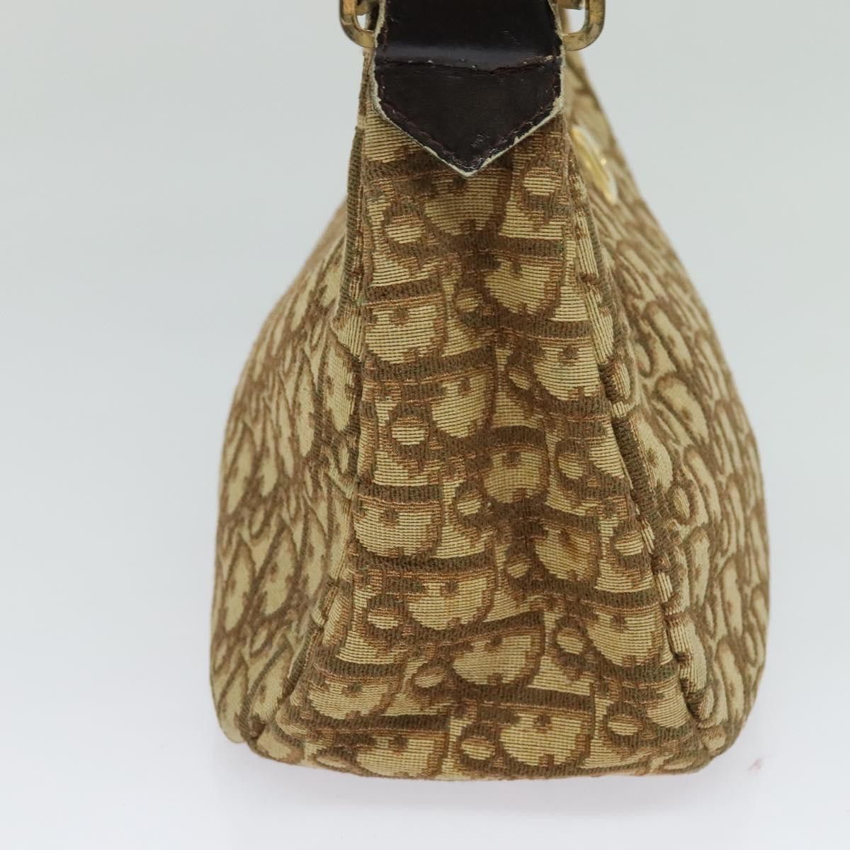 Dior DIOR Trotter Canvas Shoulder Bag Brown Gold Size ONE SIZE - 4 Thumbnail