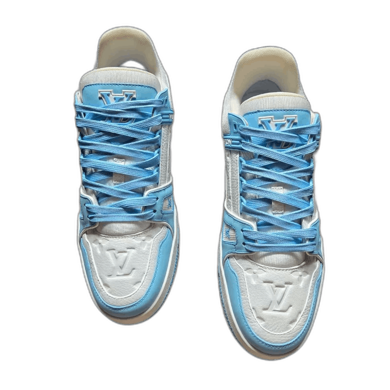 Louis Vuitton LV Trainer Sky Blue Sneakers-yf