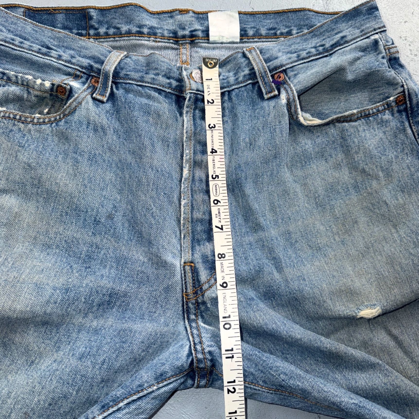 Levi's VINTAGE Levi's 501 Jeans Straight 36x30 Blue Light Wash 90s Mens Denim 5-Pocket Regular Regular Fit Button Closure Size US 36 / EU 52 - 7 Thumbnail