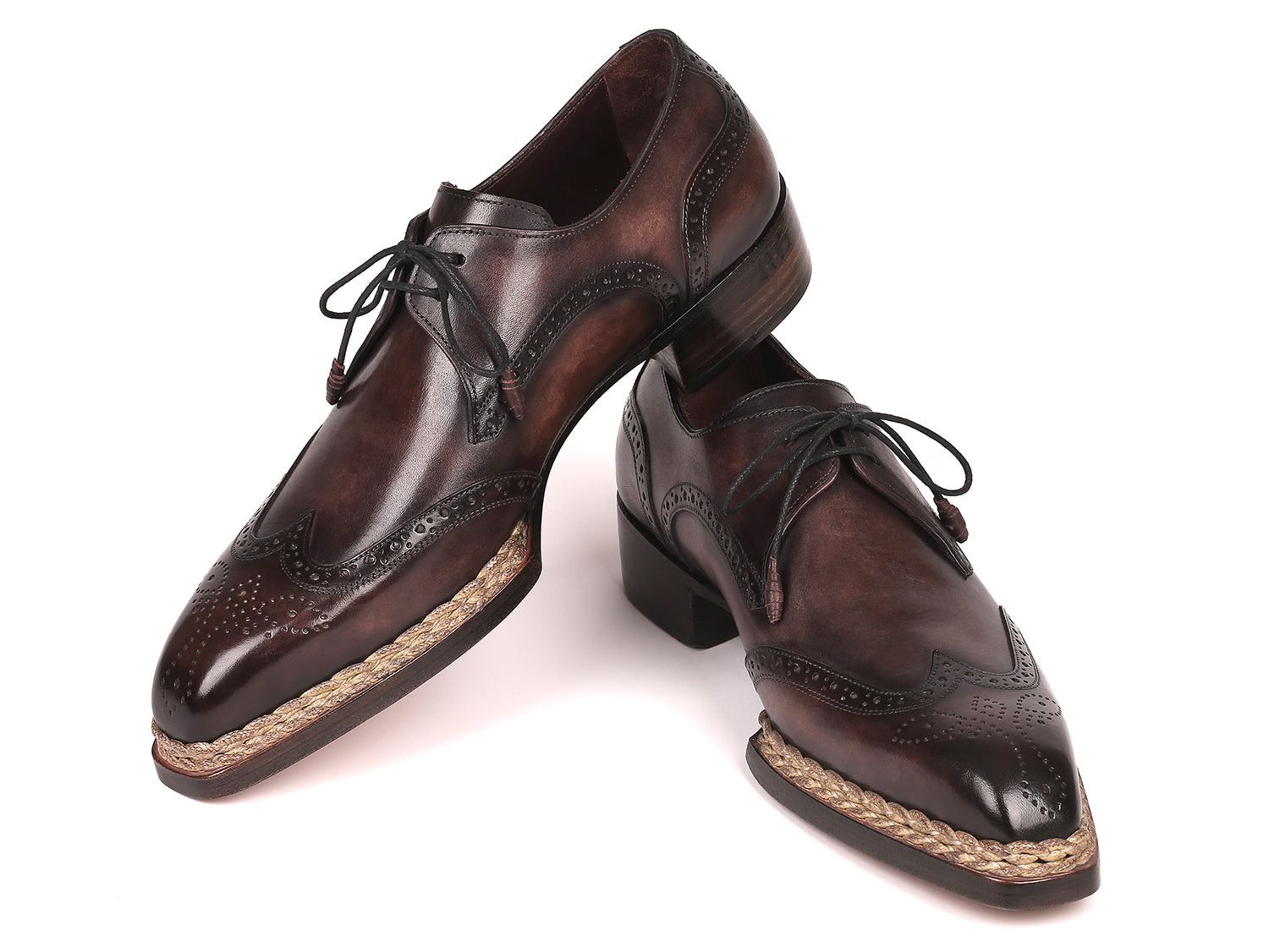 Handmade Handmade Norwegian Welted Wingtip Derby Shoes Bronze Size US 10 / EU 43 - 3 Thumbnail