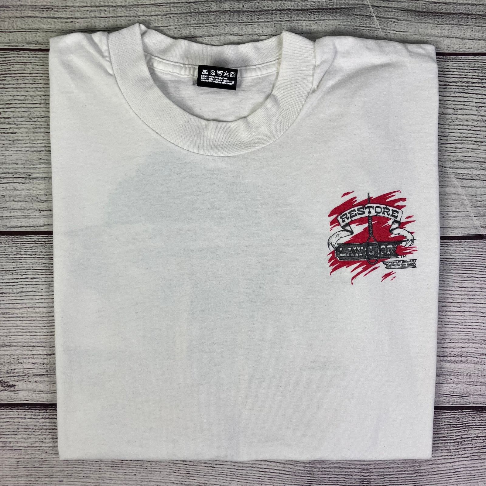 Vintage 1994 Citizens For The Death Penalty Career Criminals T-shirt Size US XL / EU 56 / 4 - 2 Thumbnail