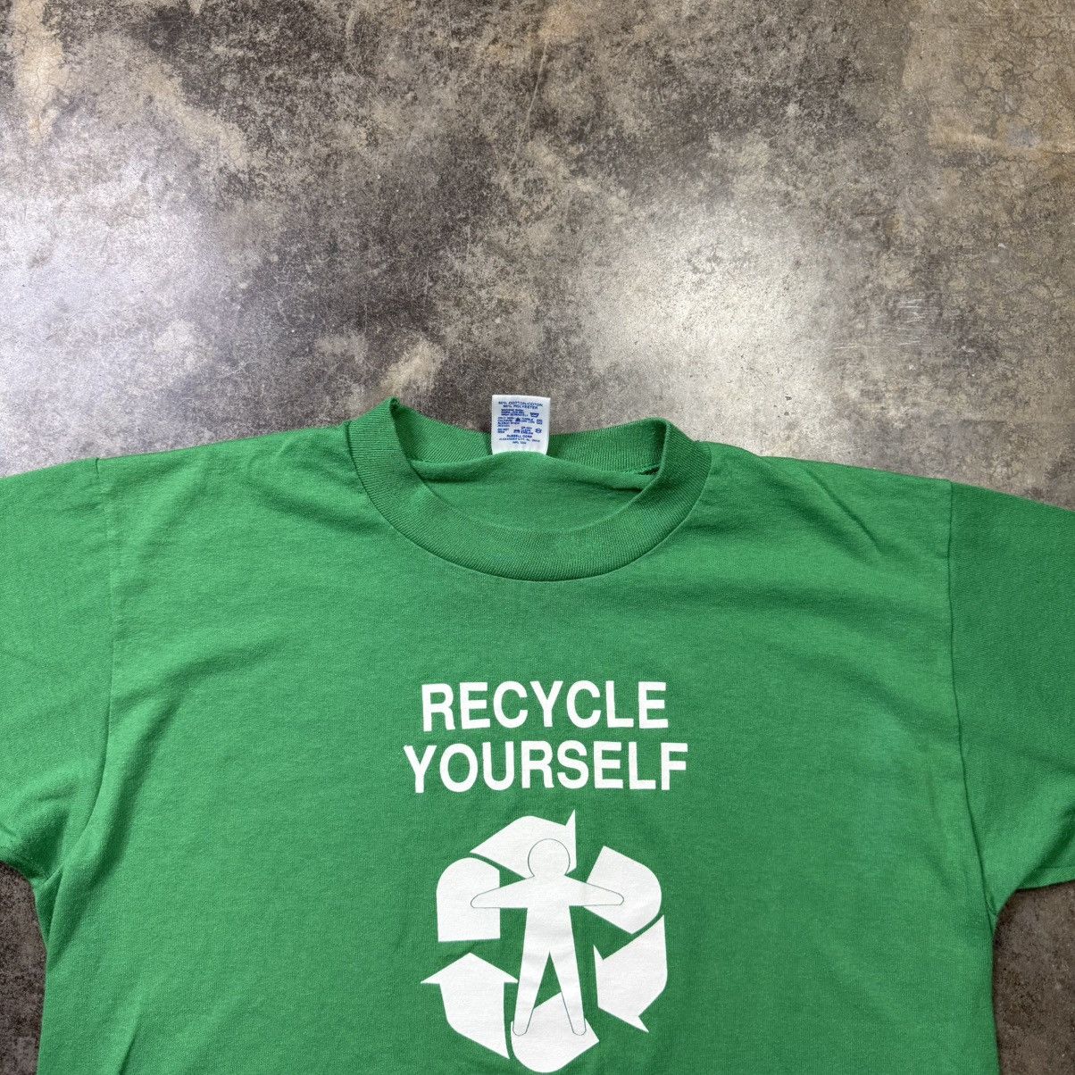 Vintage vintage recycle 80s recycle yourself organ donor tshirt Size US L / EU 52-54 / 3 - 3 Thumbnail
