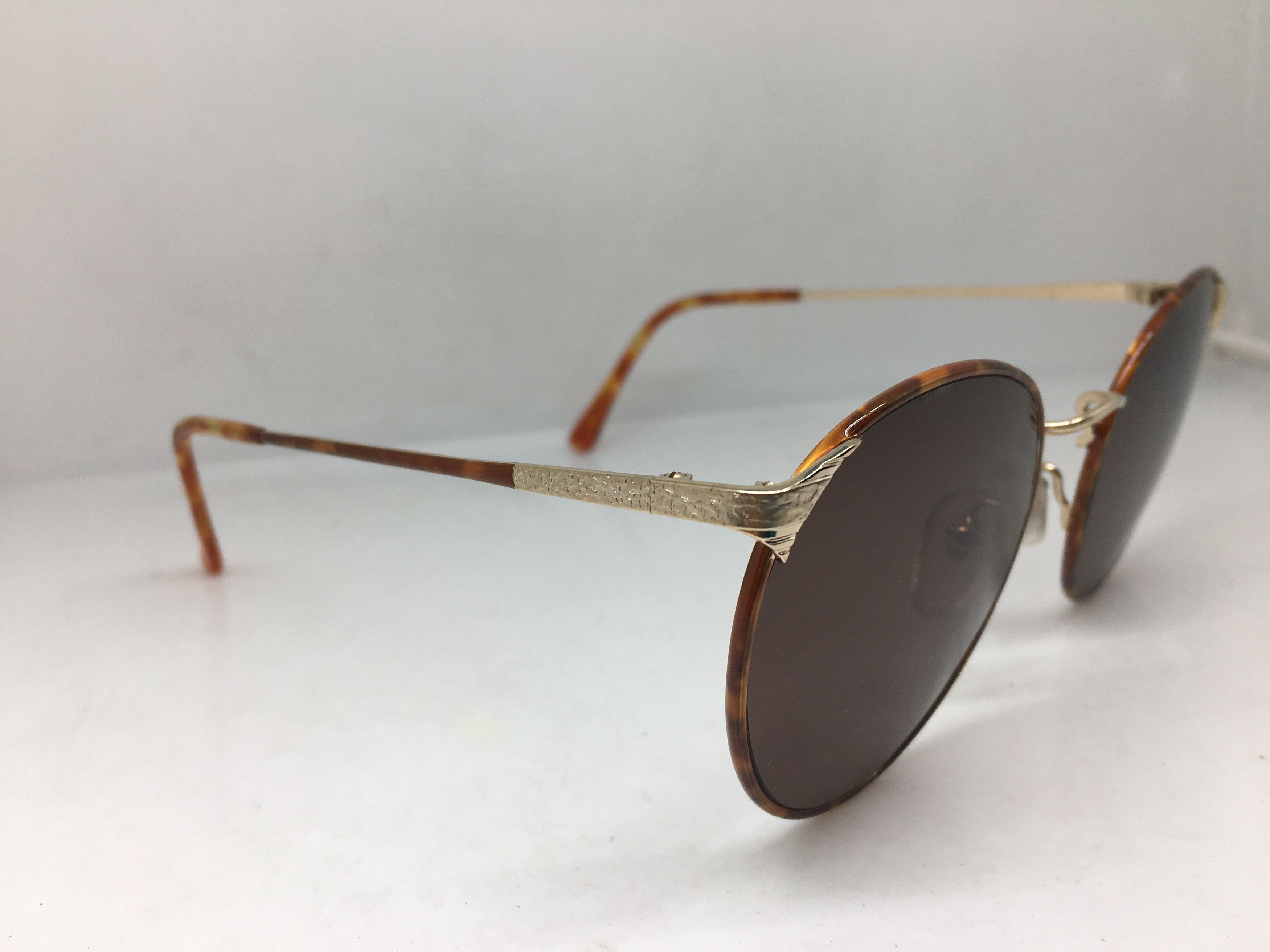 Vintage Vintage 80s ASCOT Gold Tortoise Round Sunglasses Size ONE SIZE - 2 Thumbnail