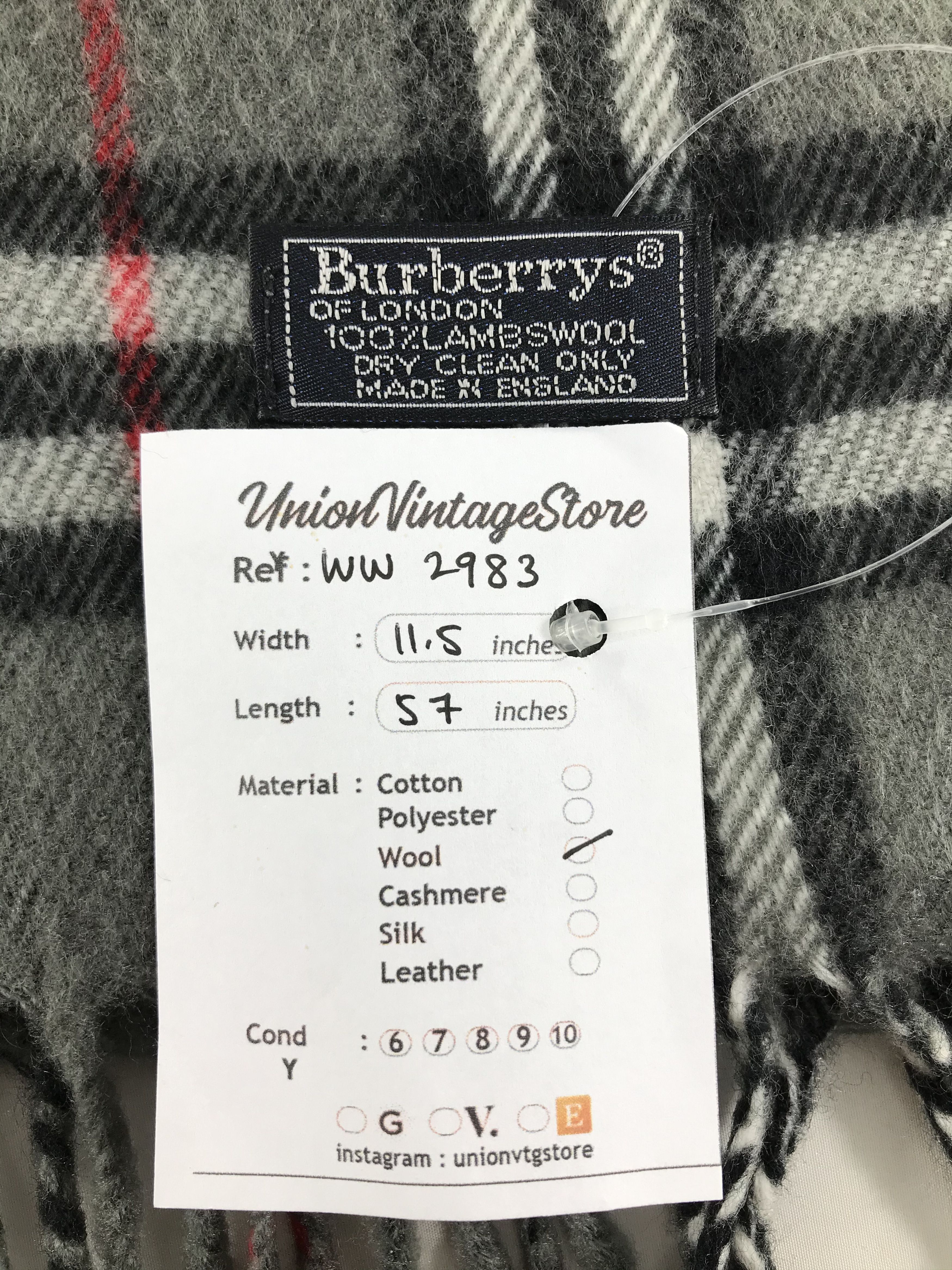 Burberry × Vintage Burberry Scarf / Muffler / Neckwear - WW2983 Size ONE SIZE - 4 Thumbnail
