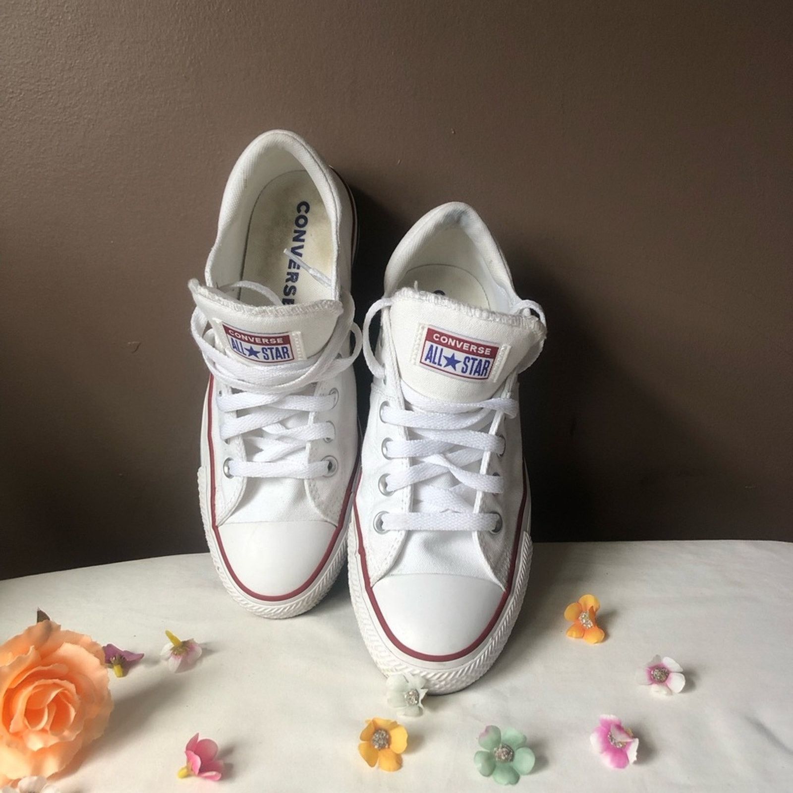 Converse Converse shoes chucks white low top size 8 Size US 8 / IT 38 - 4 Thumbnail