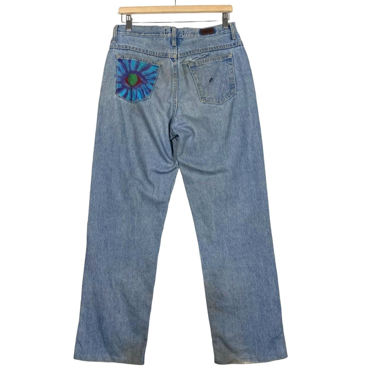 Japanese Brand × Lee 💥LEE RELAXED PAINTER CUSTOM DENIM JEAN Size US 29 - 11 Thumbnail