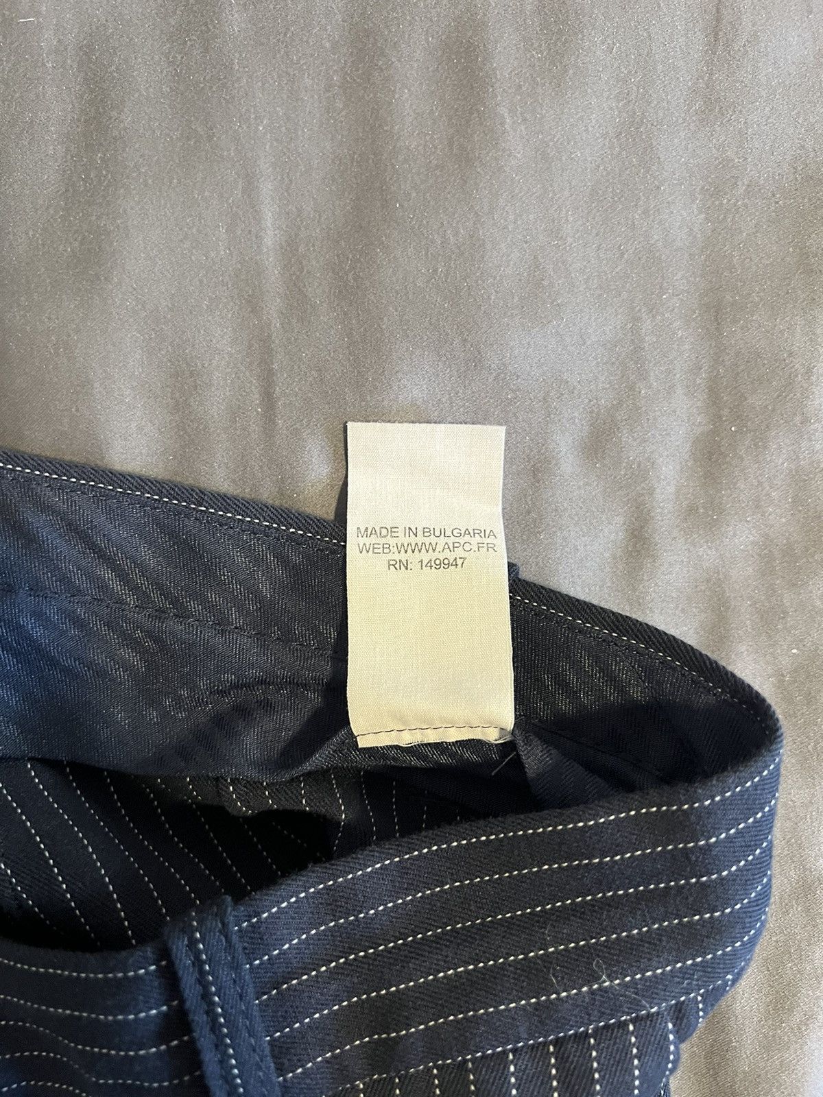 A.P.C. A.P.C Navy Blue Striped Pants Size US 31 - 5 Thumbnail