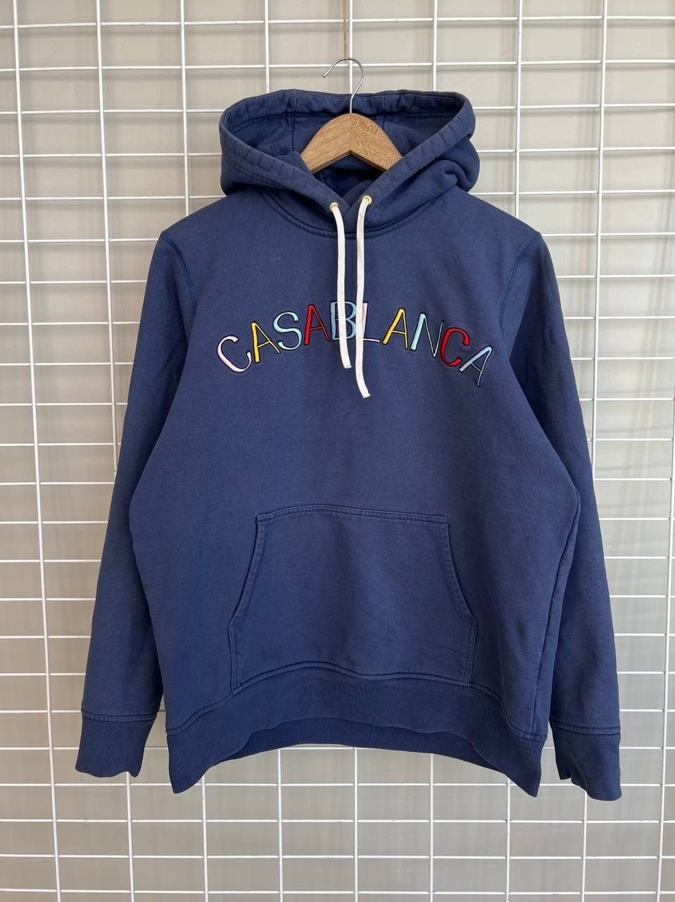 Casablanca Casablanca Casa Arch Logo Hoody Mens Size M Blue Hoodie Size US M / EU 48-50 / 2 - 1 Thumbnail