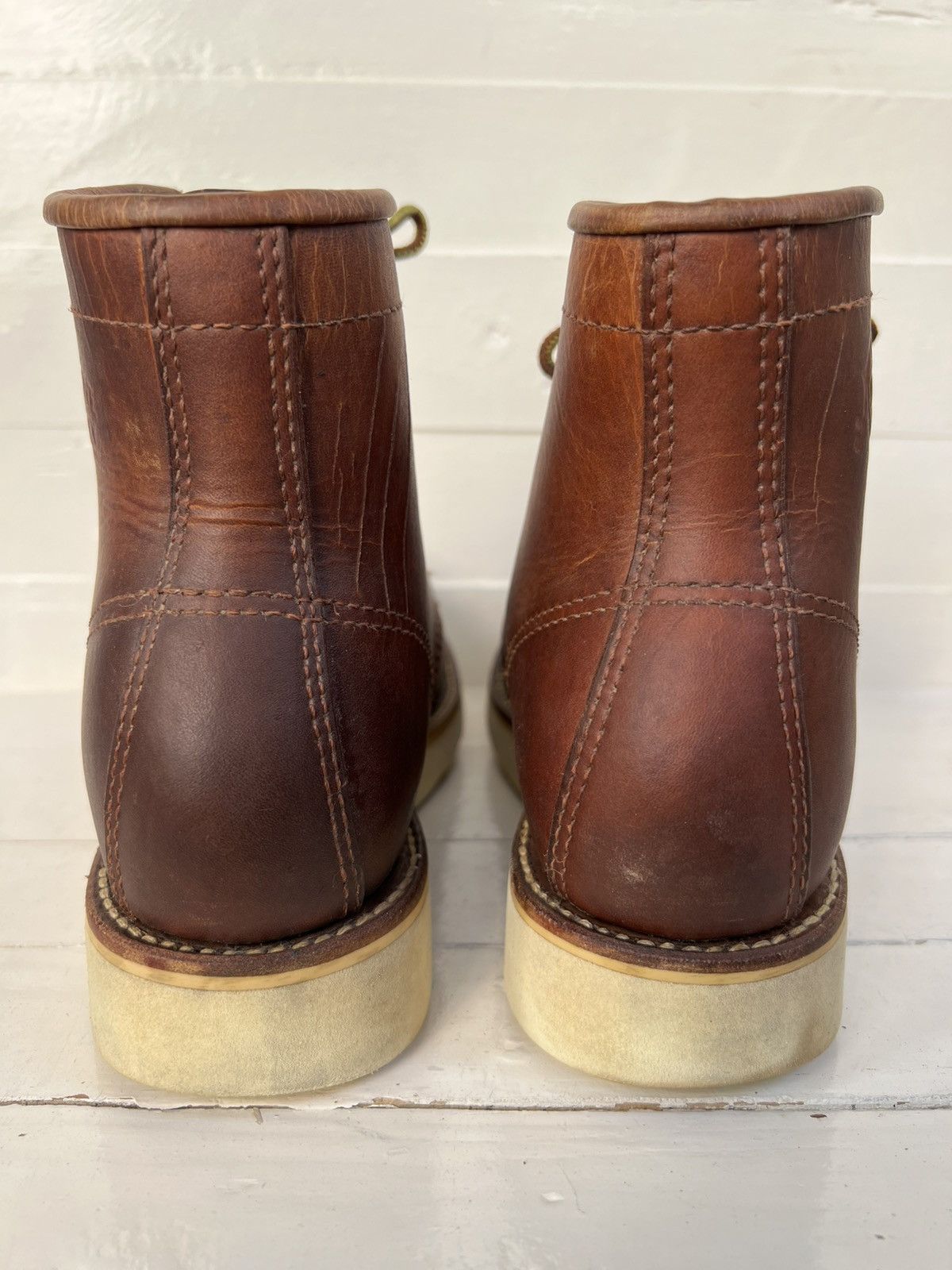 Japanese Brand Alternative Country DAY WALKER Brown leather Men’s Boots Size US 8 / EU 41 - 8 Thumbnail
