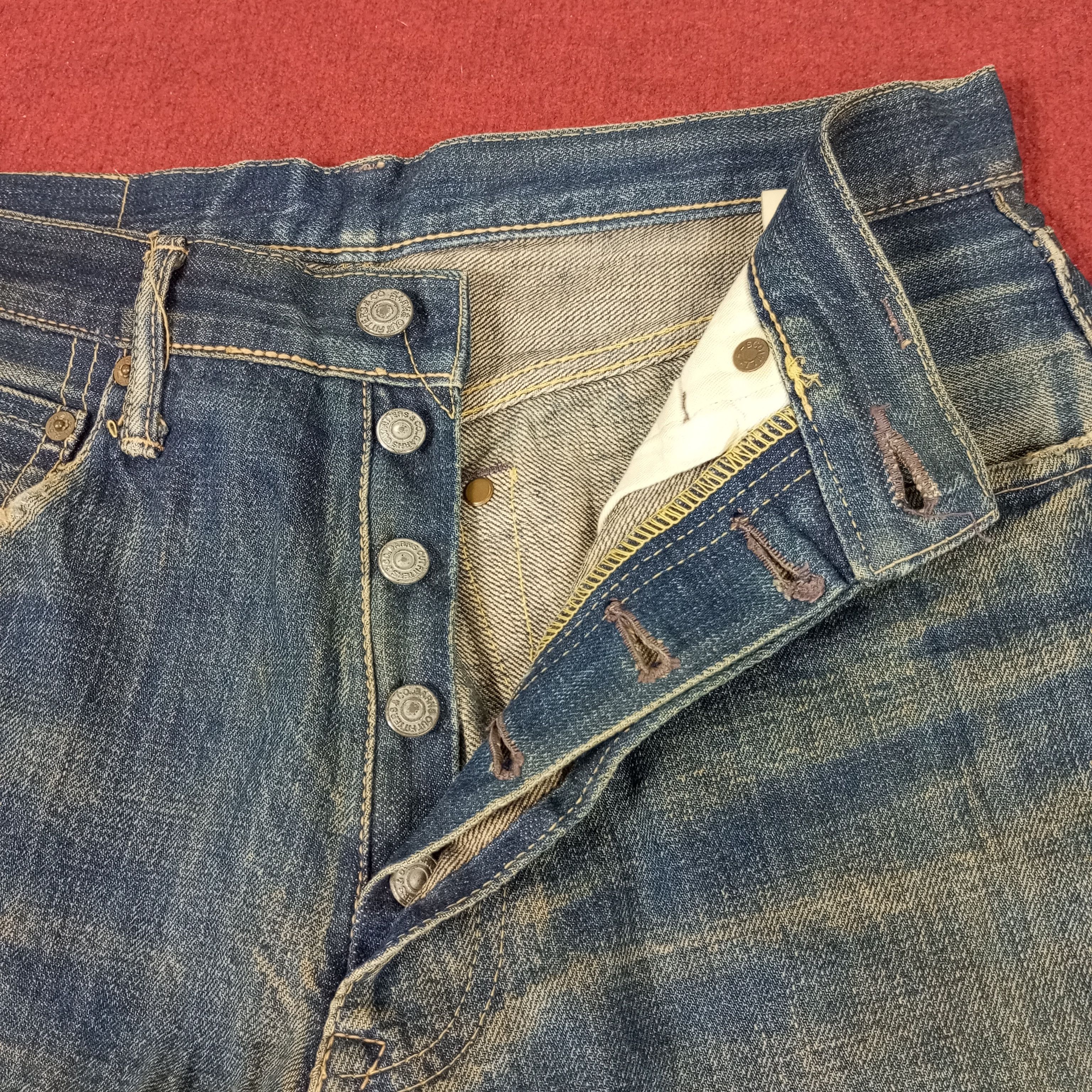 Japanese Brand × Vintage Brans Distressed Jeans Size US 28 / EU 44 - 7 Thumbnail
