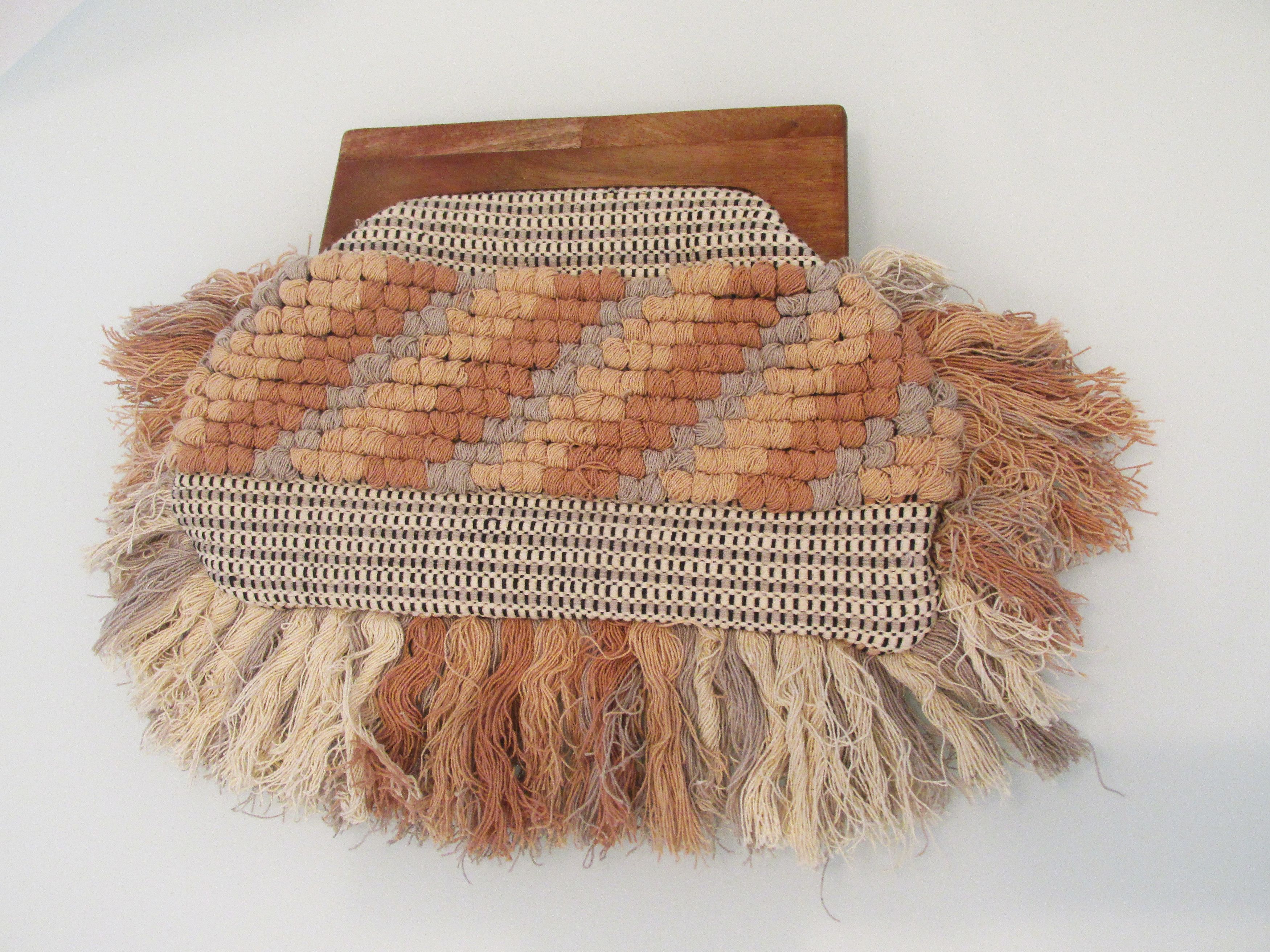 Other Lovestitch Woven Fringe Boho Clutch-Style Handbag Size ONE SIZE - 1 Thumbnail