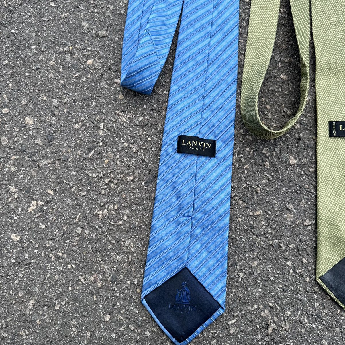 Vintage vintage 90s ties lanvin luxury y2k streetwear Size ONE SIZE - 3 Thumbnail