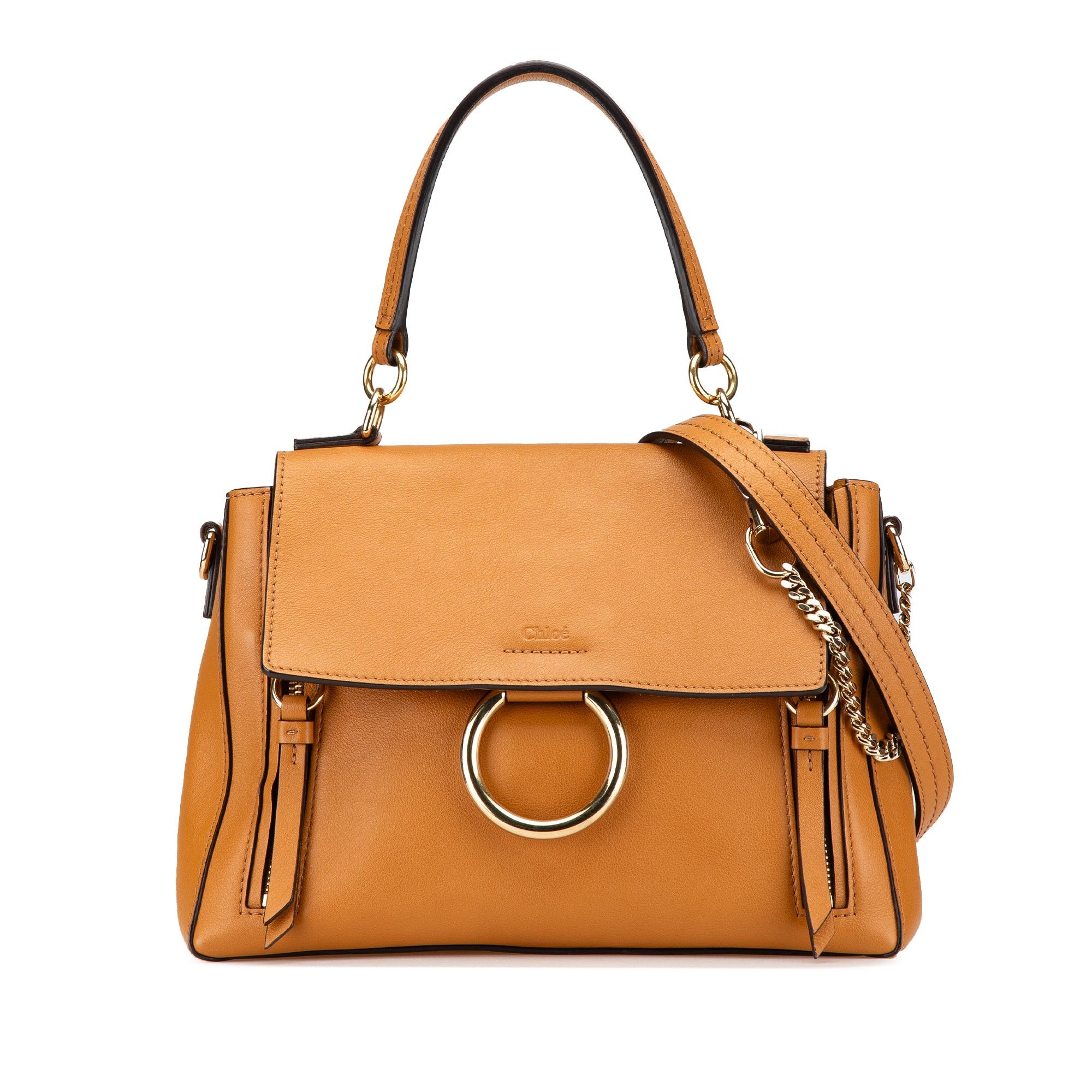 Chloe Chloé Small Leather Faye Day Satchel Brown Size ONE SIZE - 1 Thumbnail