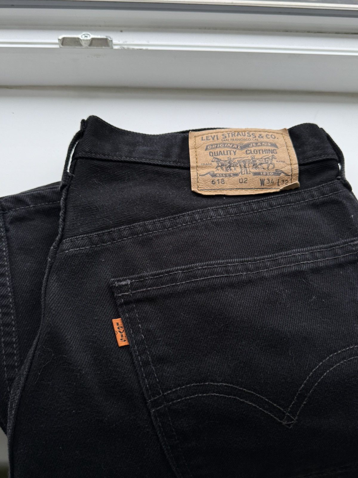 Levi's Vintage 90s Levis 618 Orange Tab Denim Jeans Size US 34 / EU 50 - 1 Thumbnail