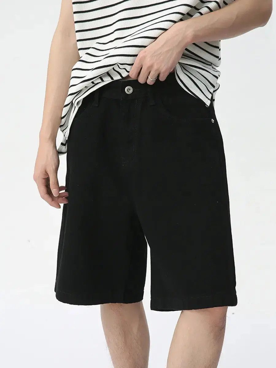 Japanese Brand Retro loose straight denim shorts Size US 32 / EU 48 - 3 Thumbnail