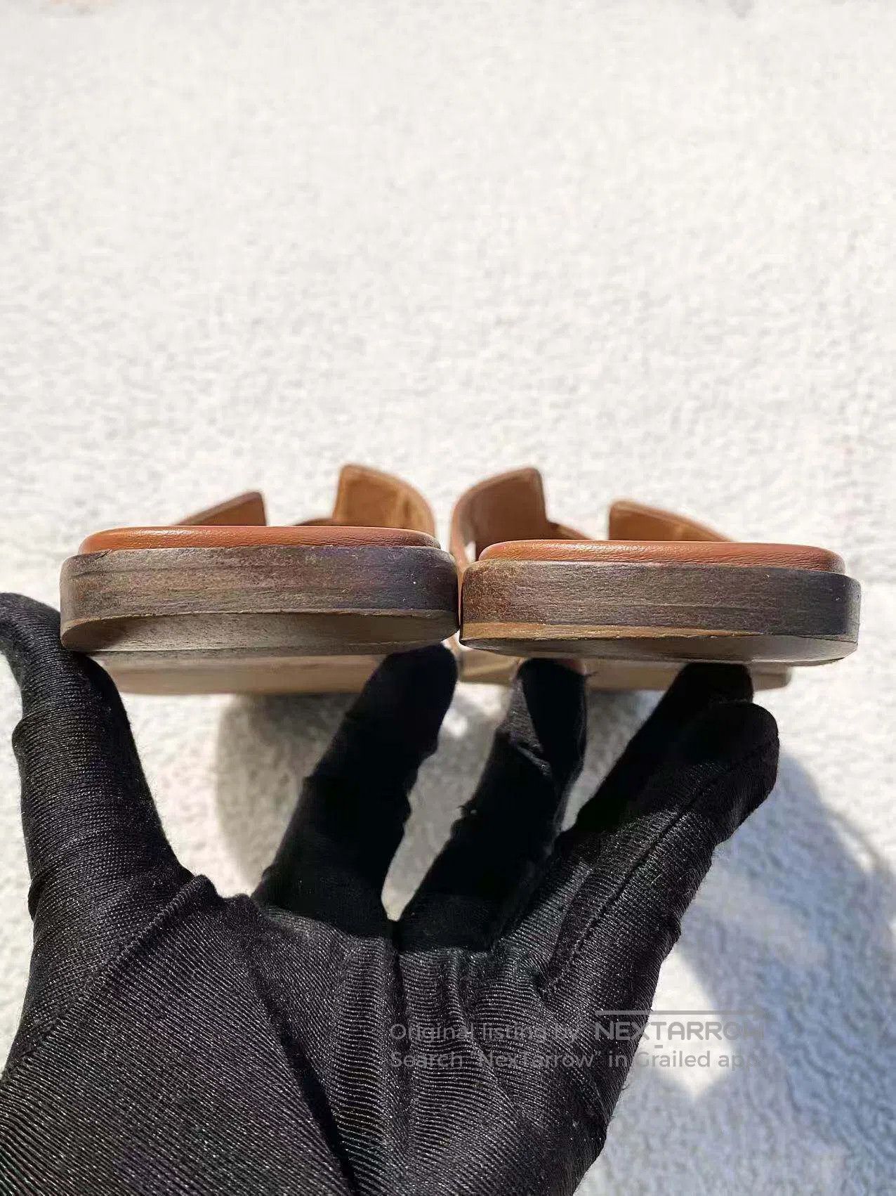 Hermes Hermes Classic Hlogo slippers| Size US 6 / IT 36 - 5 Thumbnail