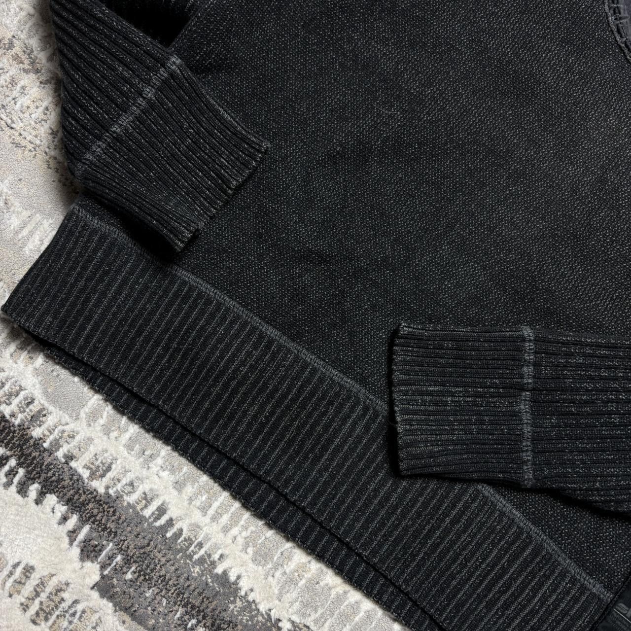 Japanese Brand 00s Shine Ribbed Sweater Dark Grey XL Size US XL / EU 56 / 4 - 6 Thumbnail