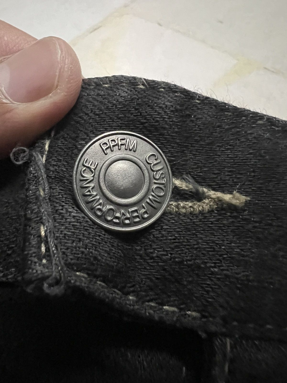 Japanese Brand PPFM DISTRESSED PUNK JEANS Size US 32 / EU 48 - 19 Thumbnail