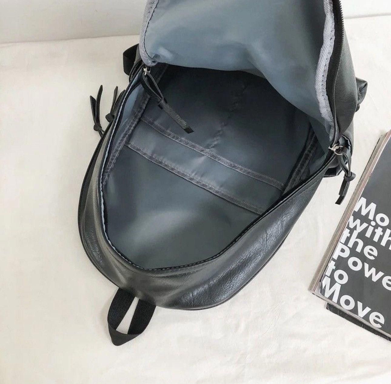 Japanese Brand Soft Faux Leather Backpack Size ONE SIZE - 4 Thumbnail