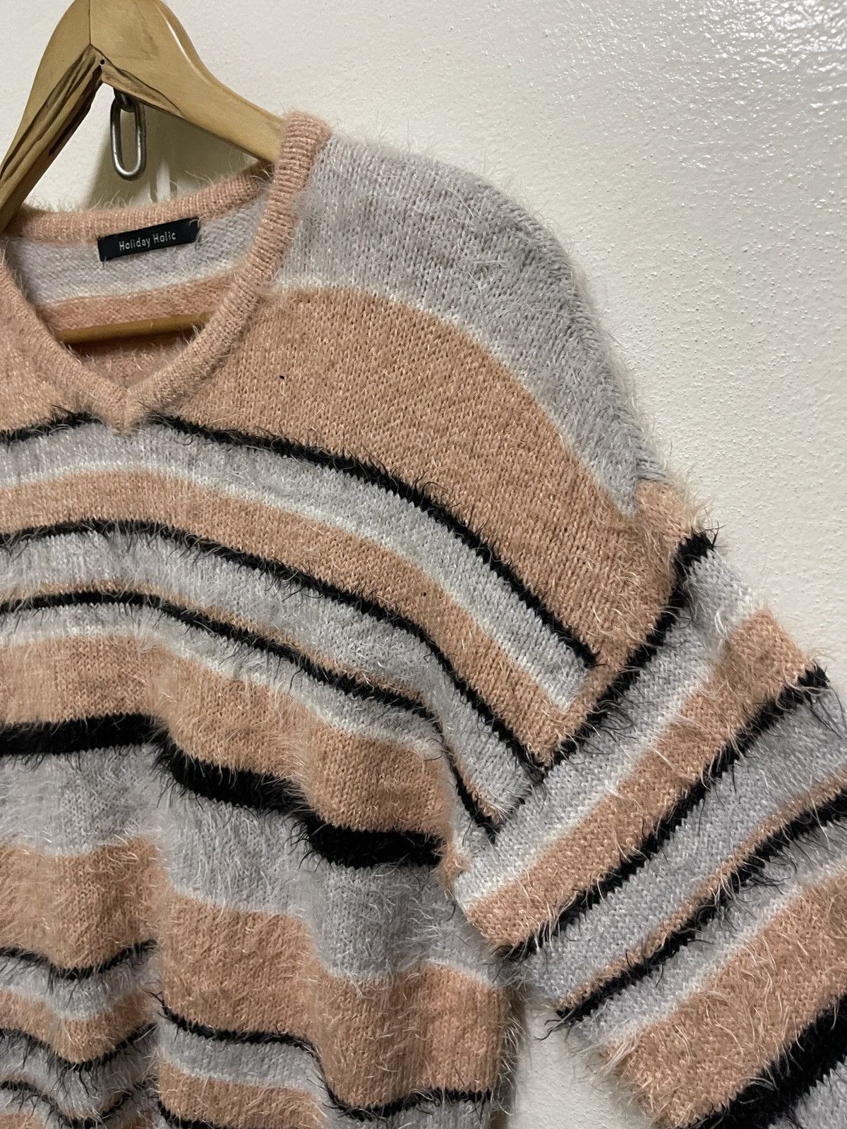 Japanese Brand Holiday Holic Striped Jumper Knitwear Size M / US 6-8 / IT 42-44 - 4 Thumbnail
