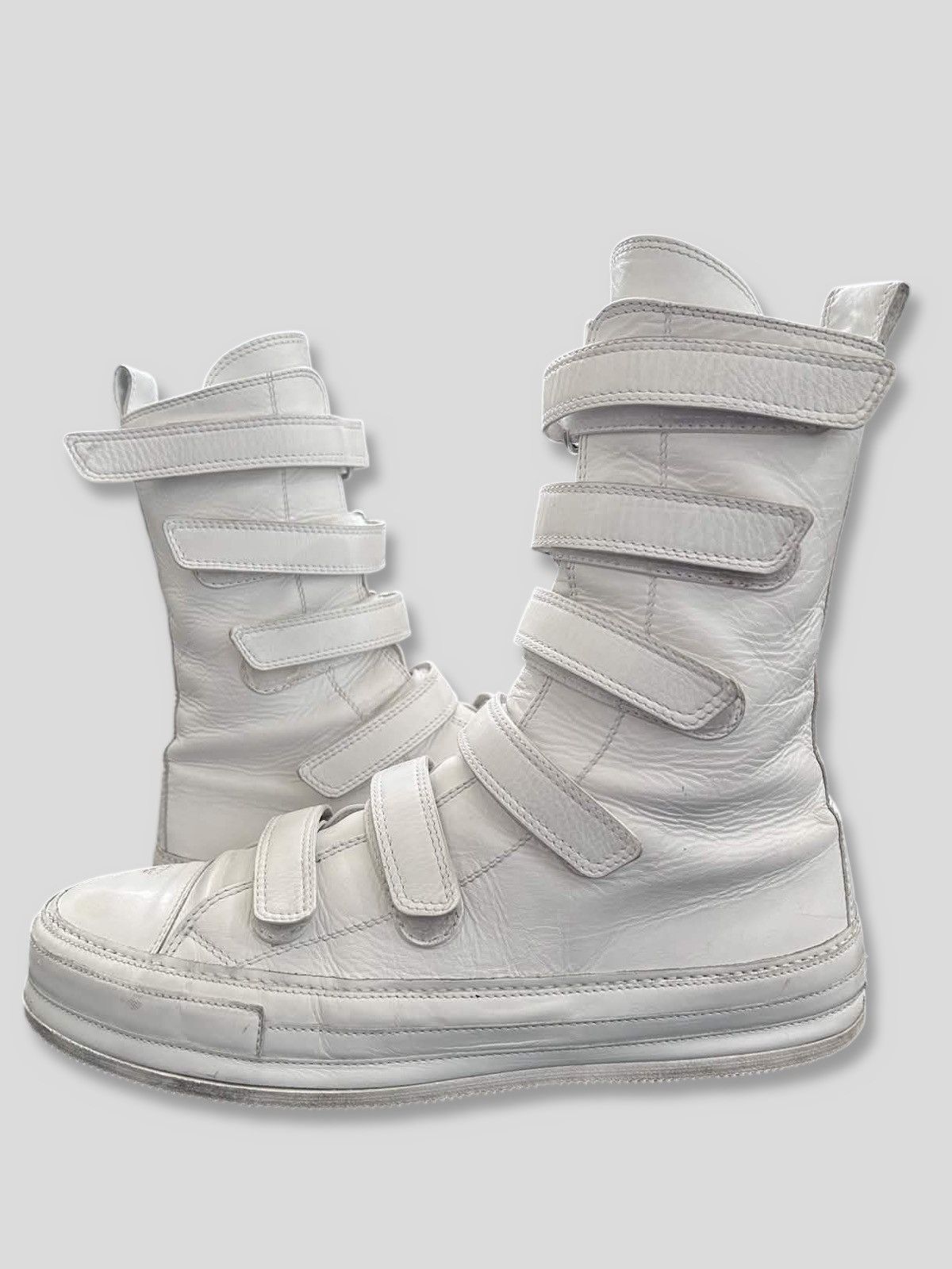 Ann Demeulemeester Ann Demeulemeester White Strap Sneakers Size US 10 / EU 43 - 1 Thumbnail