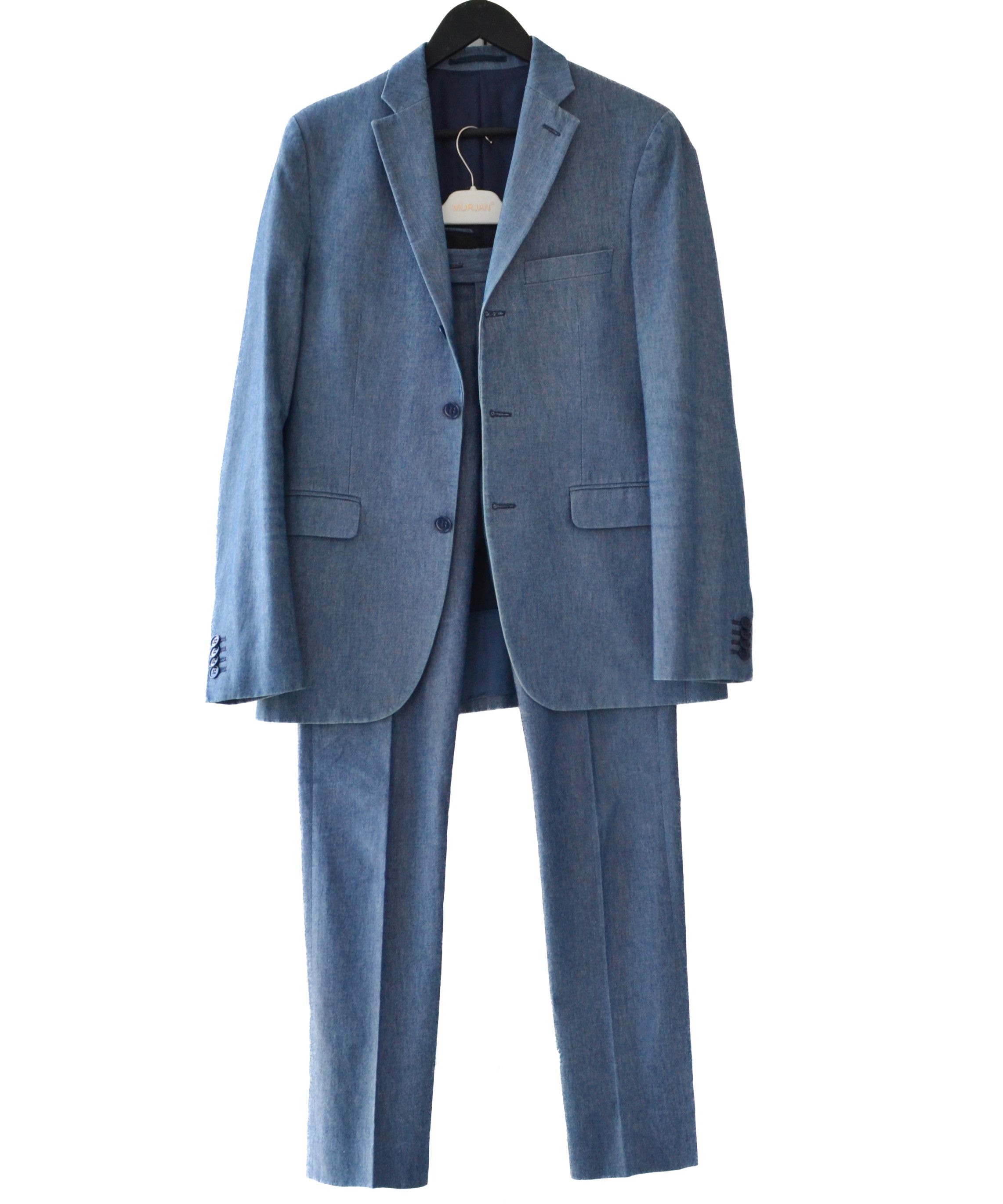 Acne Studios ACNE STUDIOS Suit Blazer Pants Blue Drifter Denim Size 48R - 2 Thumbnail