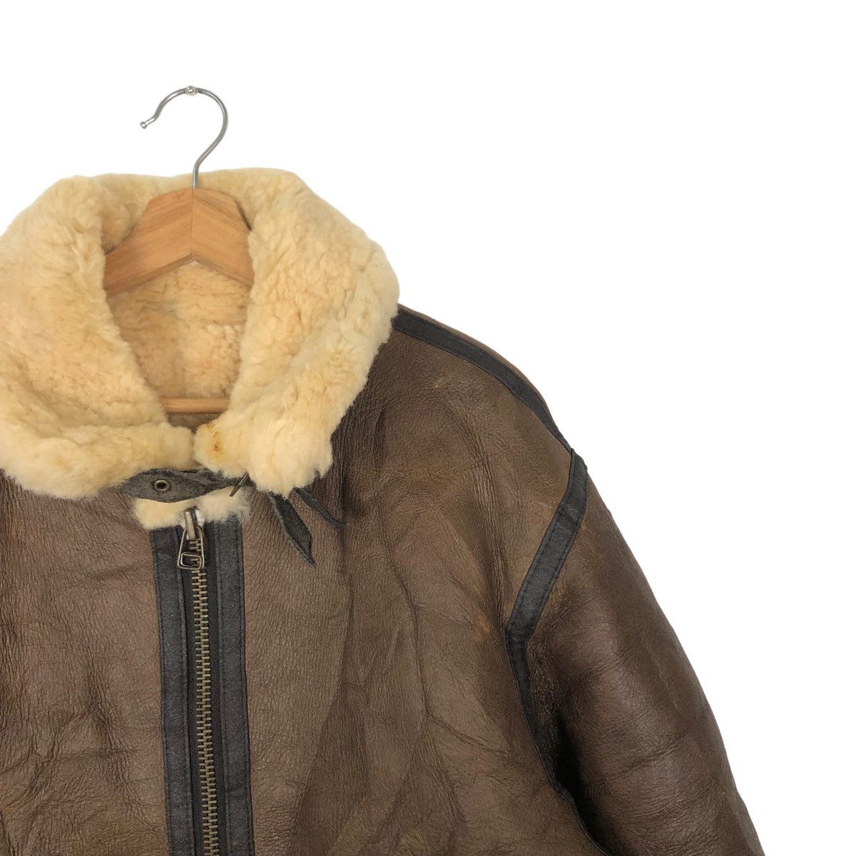 Genuine Leather VINTAGE B3 JACKET SHEEPSKIN GENUINE LEATHER BUZZ RICKSONS Size US L / EU 52-54 / 3 - 5 Thumbnail
