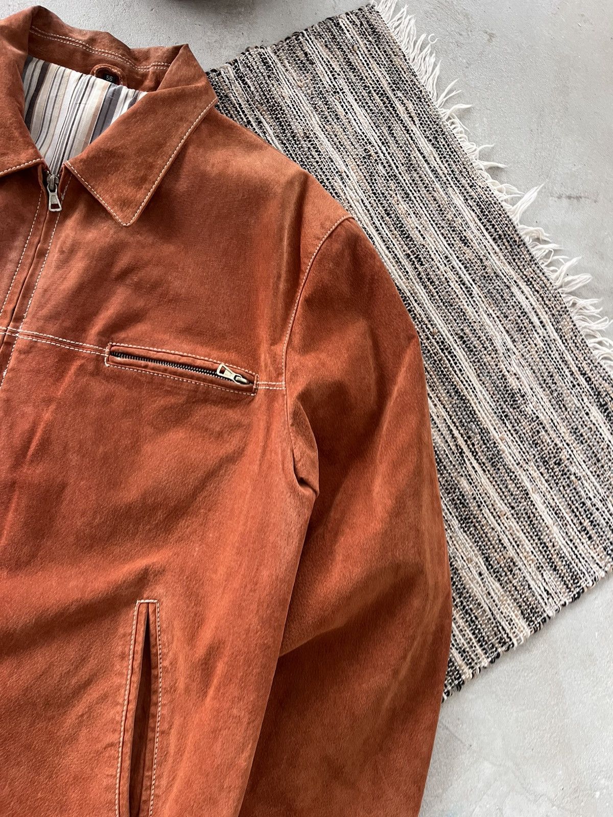 Genuine Leather Vintage Avantgarde Brown Orange Leather Coach Jacket Y2K Size US XL / EU 56 / 4 - 6 Thumbnail