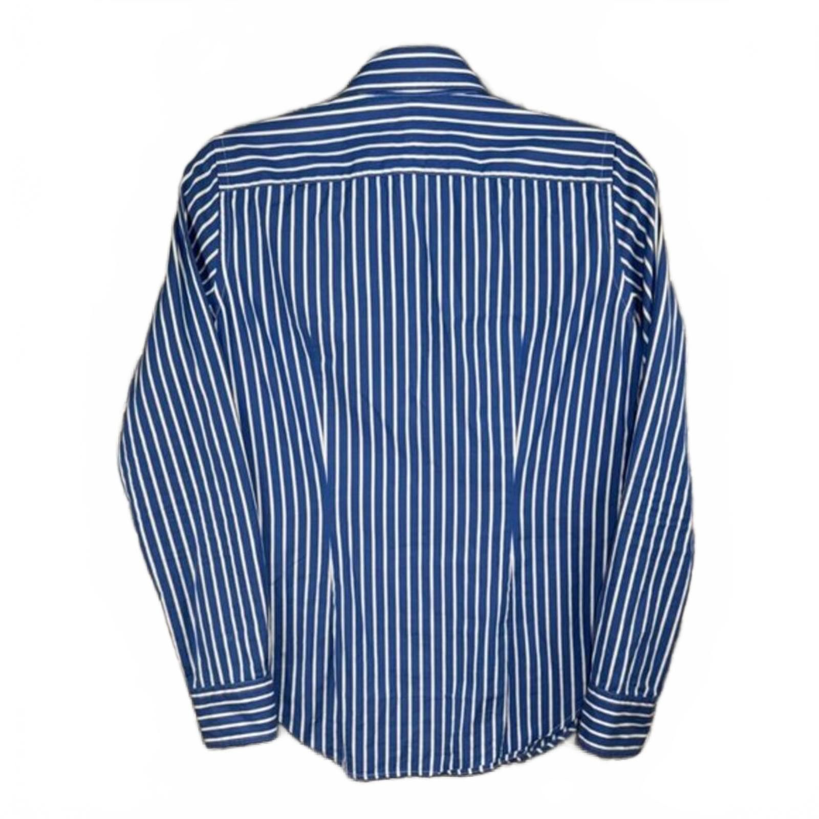 Polo Ralph Lauren Ralph Lauren Blue and White Striped Button Down Shirt Size M / US 6-8 / IT 42-44 - 4 Thumbnail