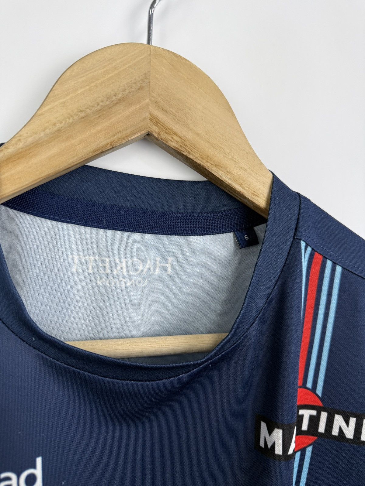 Hackett 🇬🇧 Hackett Williams Martini Racing Mercedes Jersey F1 Rare Size US S / EU 44-46 / 1 - 11 Thumbnail
