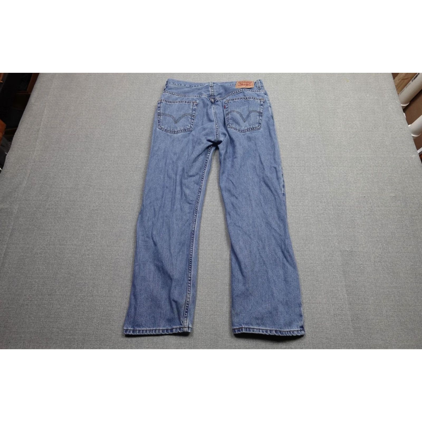 Levi's Levi's 505 Regular Fit Jeans Mens 36x30 Blue Medium Wash Denim Straight Leg Size US 36 / EU 52 - 5 Thumbnail