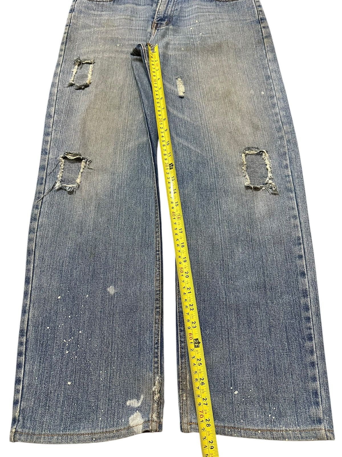 Japanese Brand Vintage Japanese Nylaus Faded Distressed Baggy Jeans Size US 32 / EU 48 - 14 Thumbnail