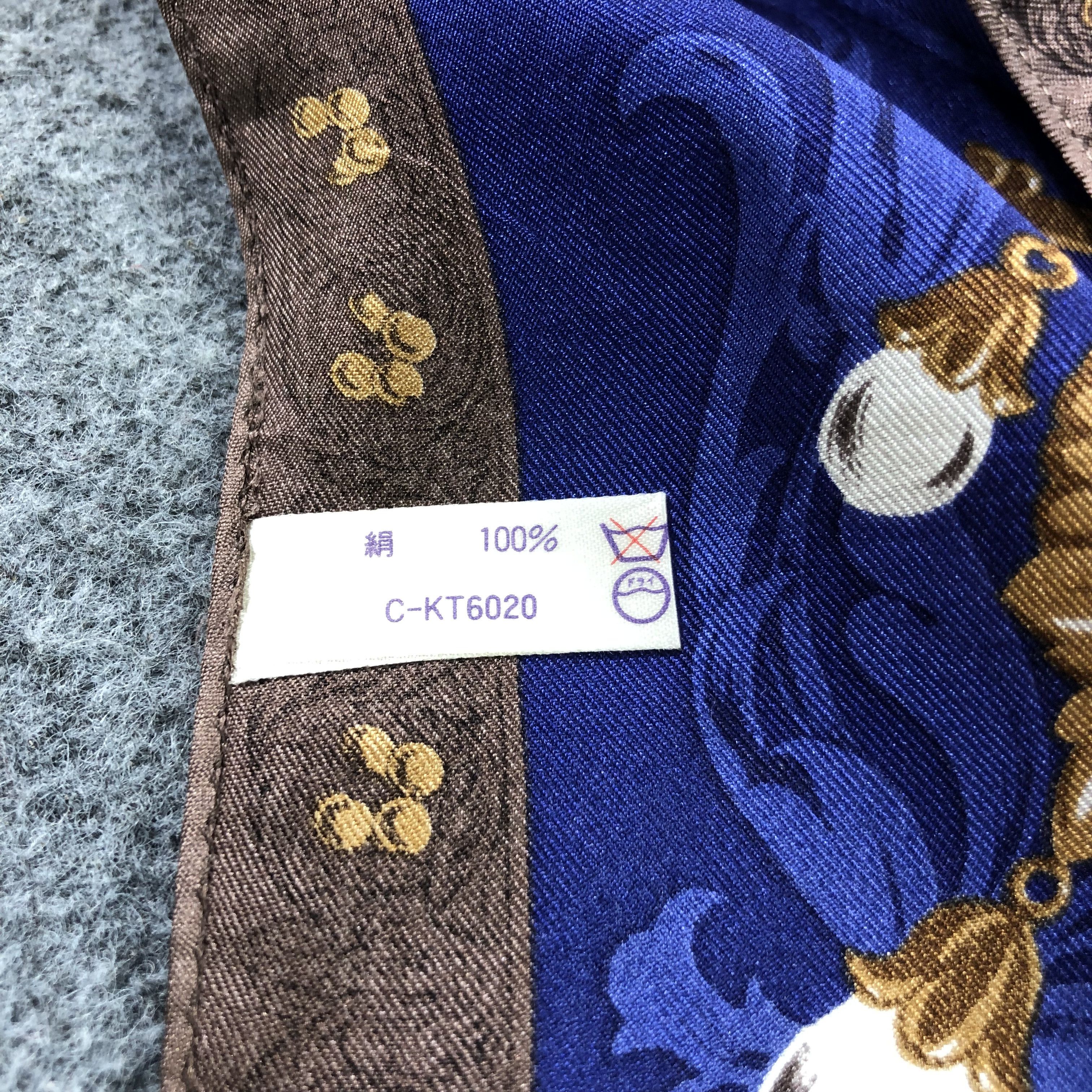 Japanese Brand Jun Ashida Luxury Jewelry Silk Scarf M902 Size ONE SIZE - 6 Thumbnail