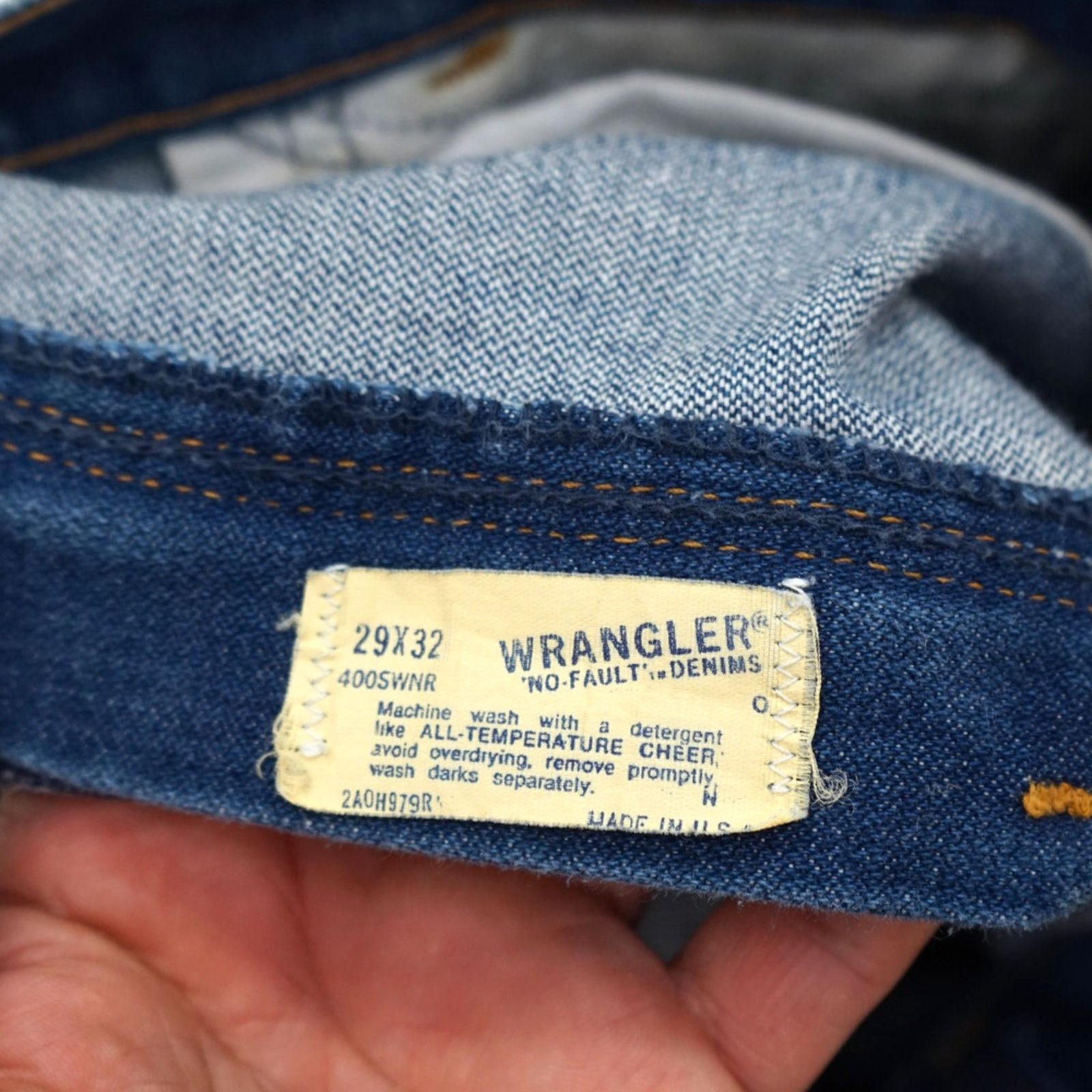 Vintage × Wrangler Vintage 80s Wrangler Western Bootcut Flare Jeans Womens 27 Size 27" / US 4 / IT 40 - 6 Thumbnail