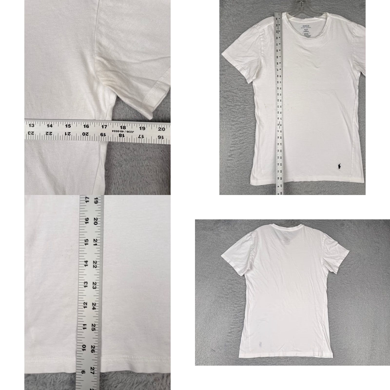 Ralph Lauren Polo Ralph Lauren Shirt Men Medium Whtie 100% Cotton Crew Neck Short Sleeve READ Size US M / EU 48-50 / 2 - 8 Thumbnail
