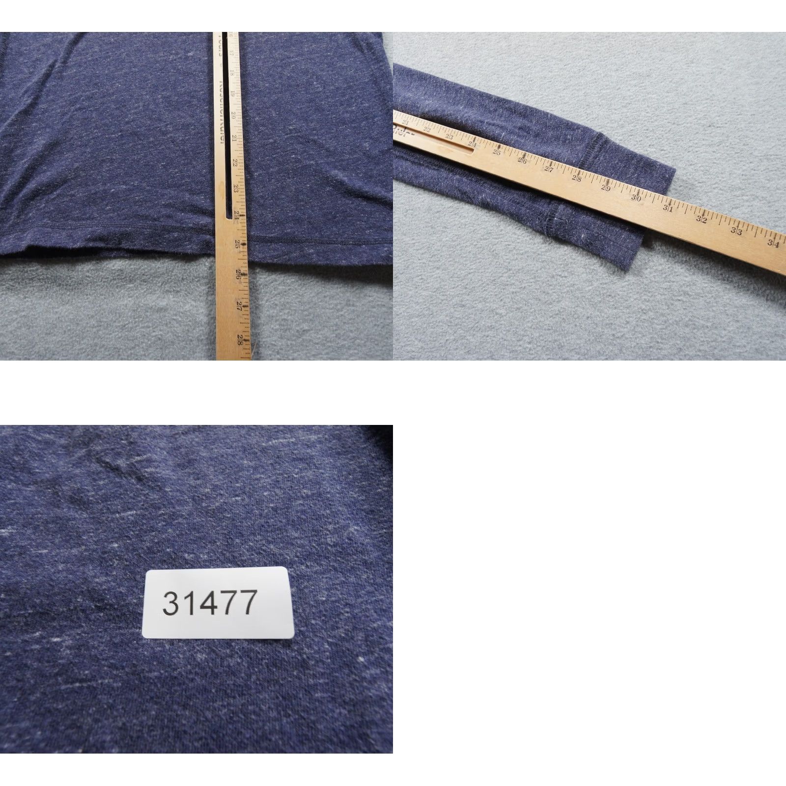 J.Crew JCrew Shirt Mens Small Blue Henley Long Sleeve Slim Fit Knit Cotton Casual Size US S / EU 44-46 / 1 - 8 Thumbnail