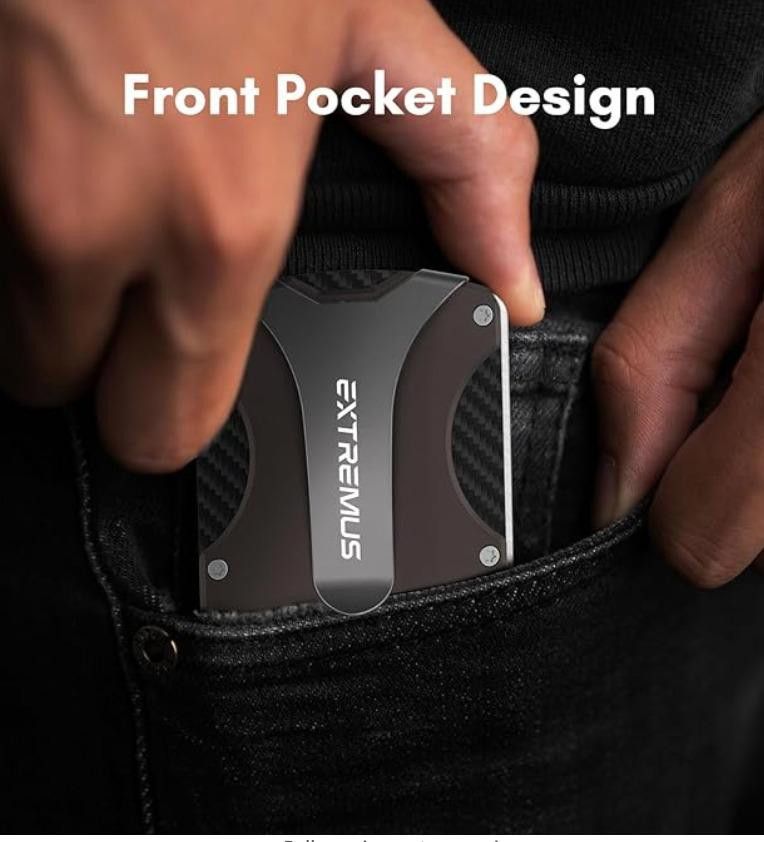 Designer Wallet, Slim with Money Clip Credit Card Front Pocket, RFID Size ONE SIZE - 4 Thumbnail