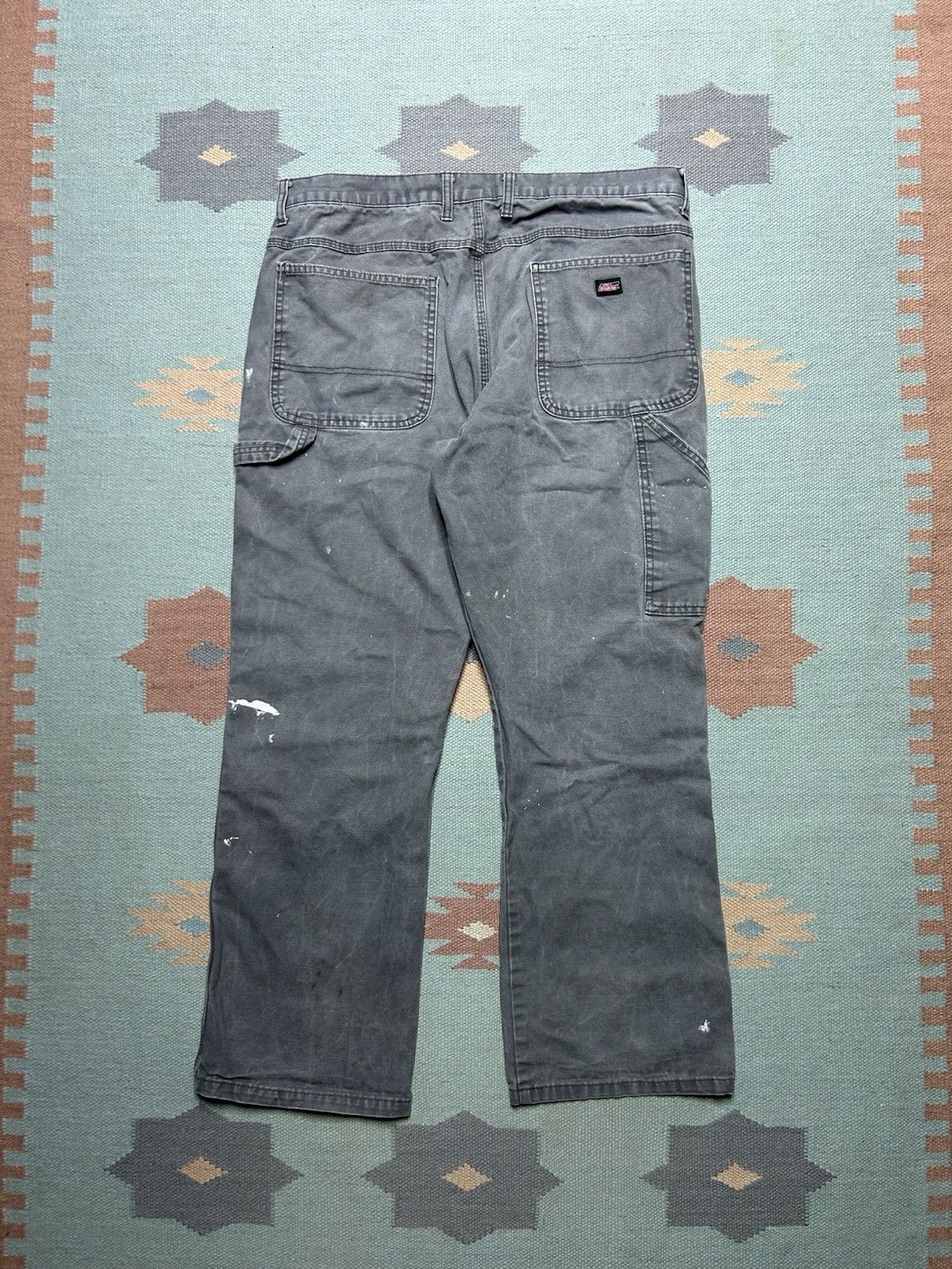 Vintage Vtg dickies canvas carpenter pants paint distres faded 36x29 Size US 36 / EU 52 - 6 Thumbnail