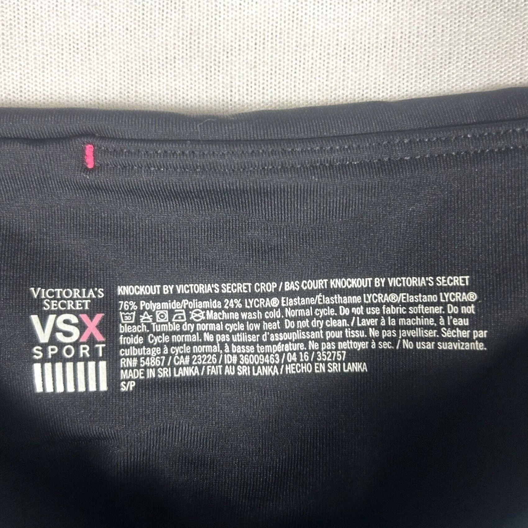 Victoria's Secret VSX Victoria’s Secret Sport Womens Capri Leggings Small Blue Drawstring Pockets Size 28" / US 6 / IT 42 - 2 Thumbnail