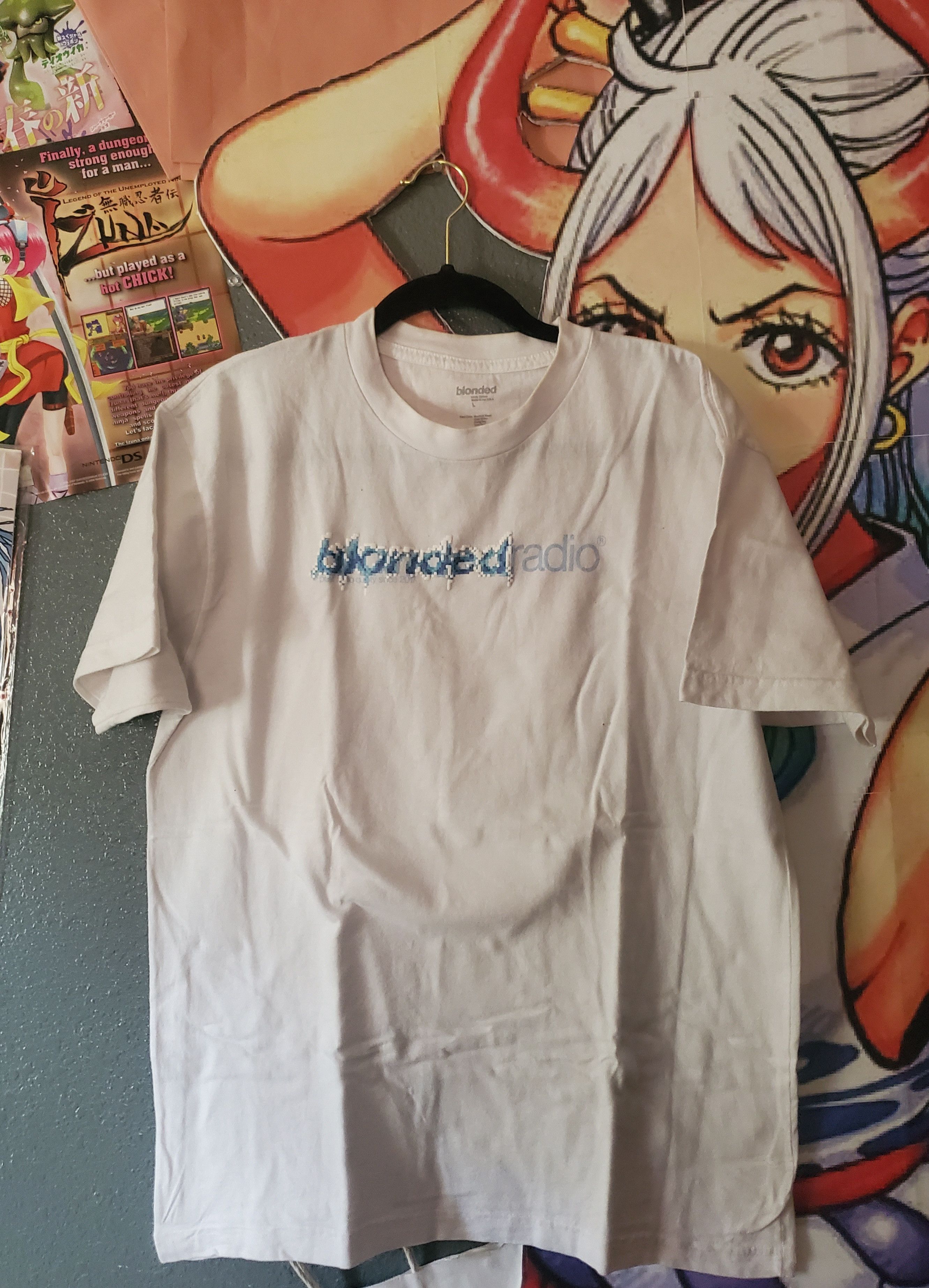 image of Frank Ocean New Classic Logo White Tee Iceman L, Men's (Size Large)