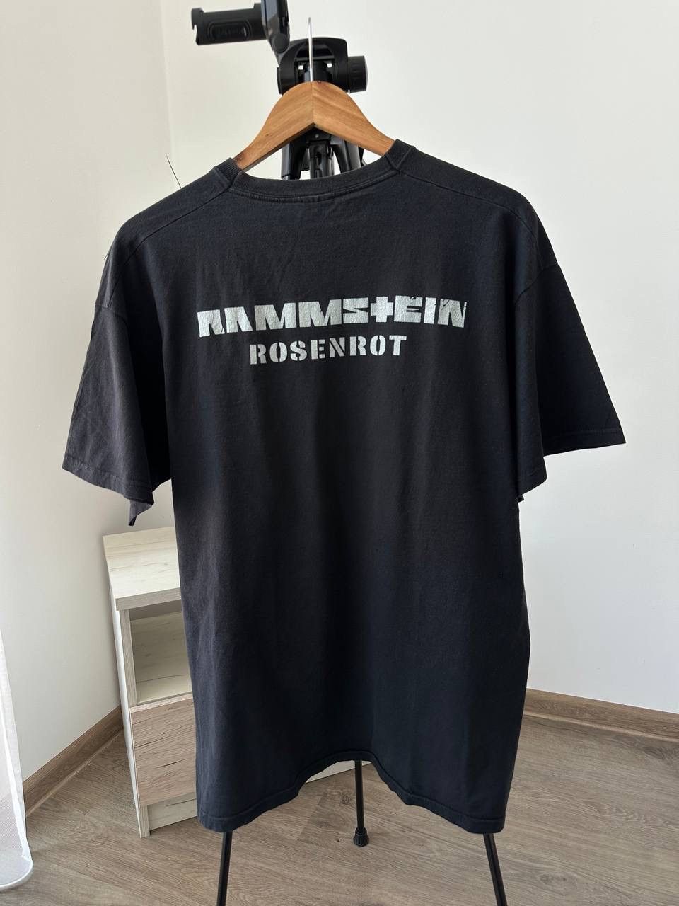 Band Tees × Vintage Vintage Rammestein Black Rosenrot Distressed T-Shirt Size US M / EU 48-50 / 2 - 12 Thumbnail